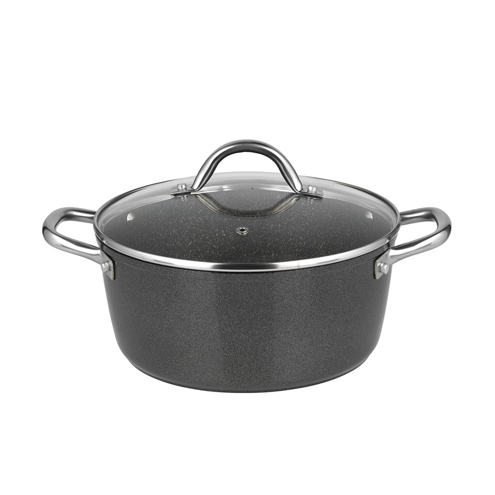 Michelino Bratentopf Bratentopf mit Deckel Marie, Aluminium (Stück, 1-tlg., 1x Topf mit Deckel), Fleischtopf Schmortopf Induktion