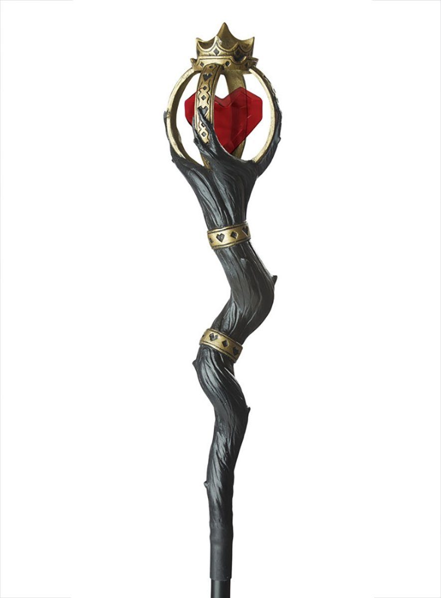 Metamorph Zauberer-Kostüm Herzkönigin Stab, Magisches Zepter für die Königin aus dem Wunderland