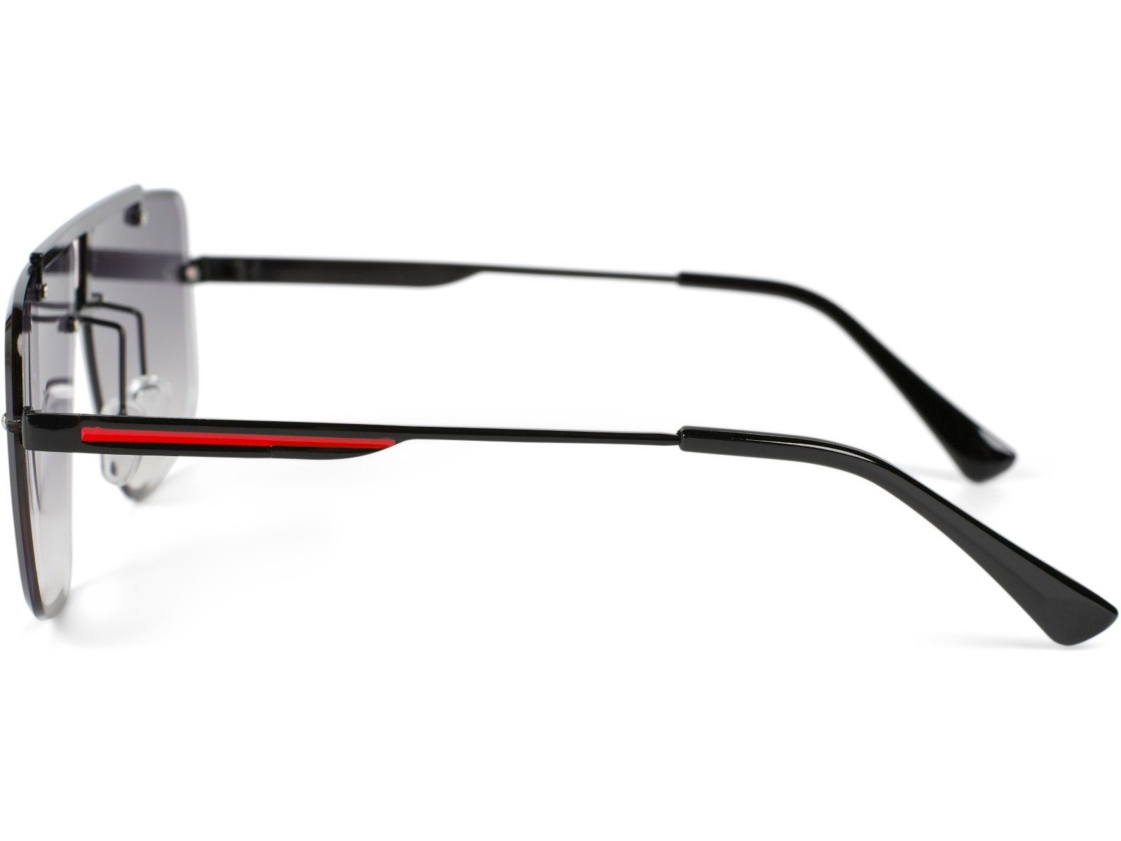 styleBREAKER Sonnenbrille Rechteckige Retro Sonnenbrille mit Diamant Schliff (1-St) Gradient