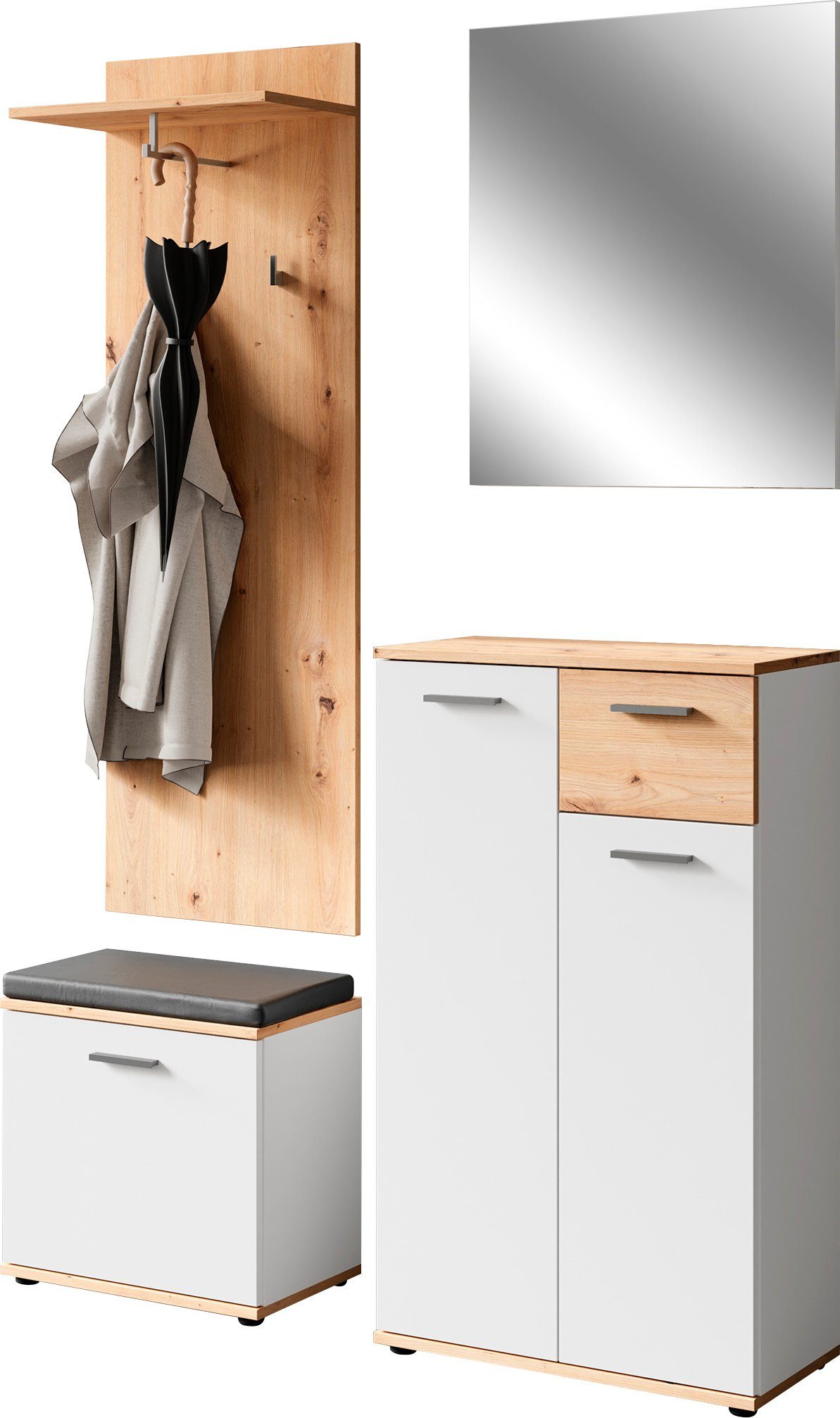 INOSIGN Garderoben-Set Jakob, (4-St)