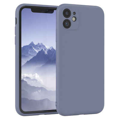 EAZY CASE Handyhülle TPU Hülle für Apple iPhone 11 6,1 Zoll, Silikon Schutzhülle mit Kameraschutz Matt Back Cover Soft Eis Blau