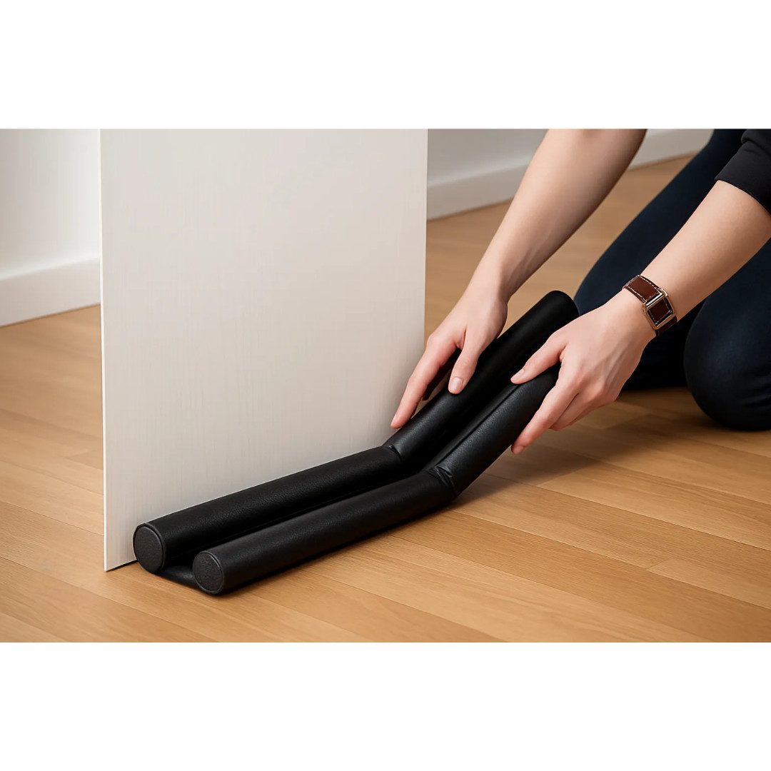 Kaiman GmbH Zugluftstopper 3 x 90 cm Zugluft Zugluftstop Türdichtung Türisolierung Durchzug