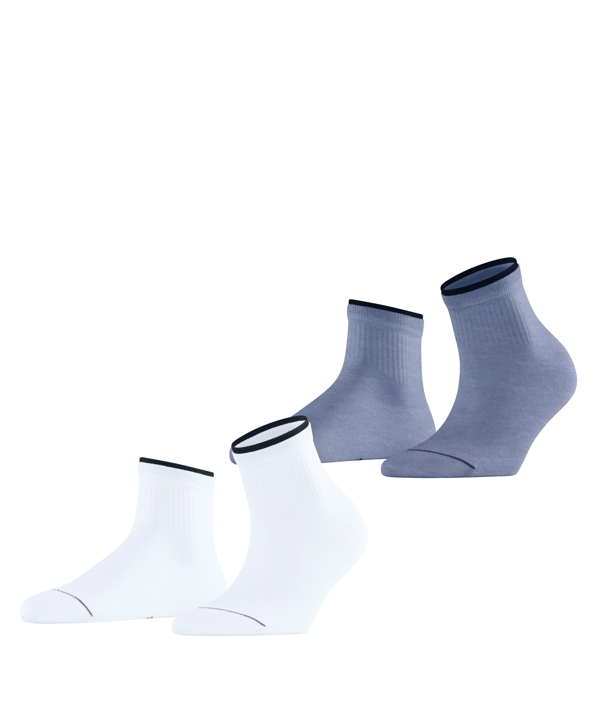 Esprit Sneakersocken Esprit Double High Cuff 2-Pack Damen (2-Paar)