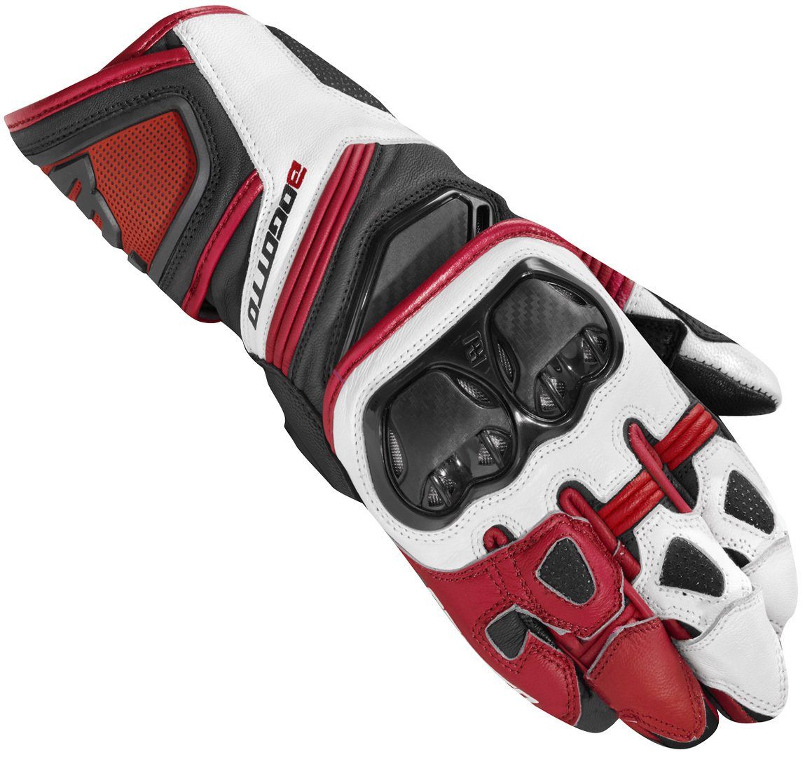 Motorradhandschuhe Bogotto Motorradhandschuhe Black/Red/White Veloce
