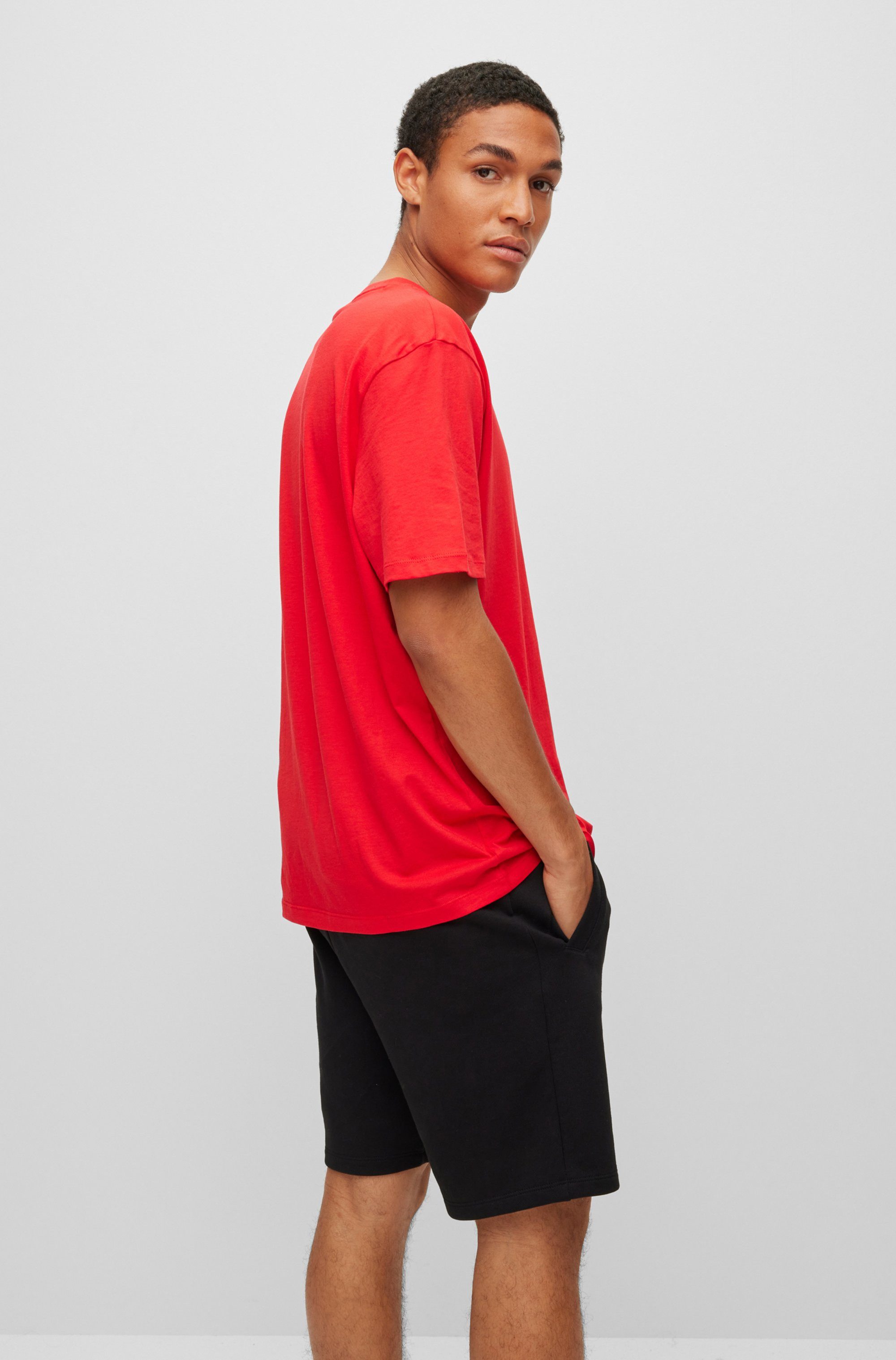 HUGO T-Shirt Dero Rundhalsausschnitt, Regular Fit, Basic Must Have günstig online kaufen
