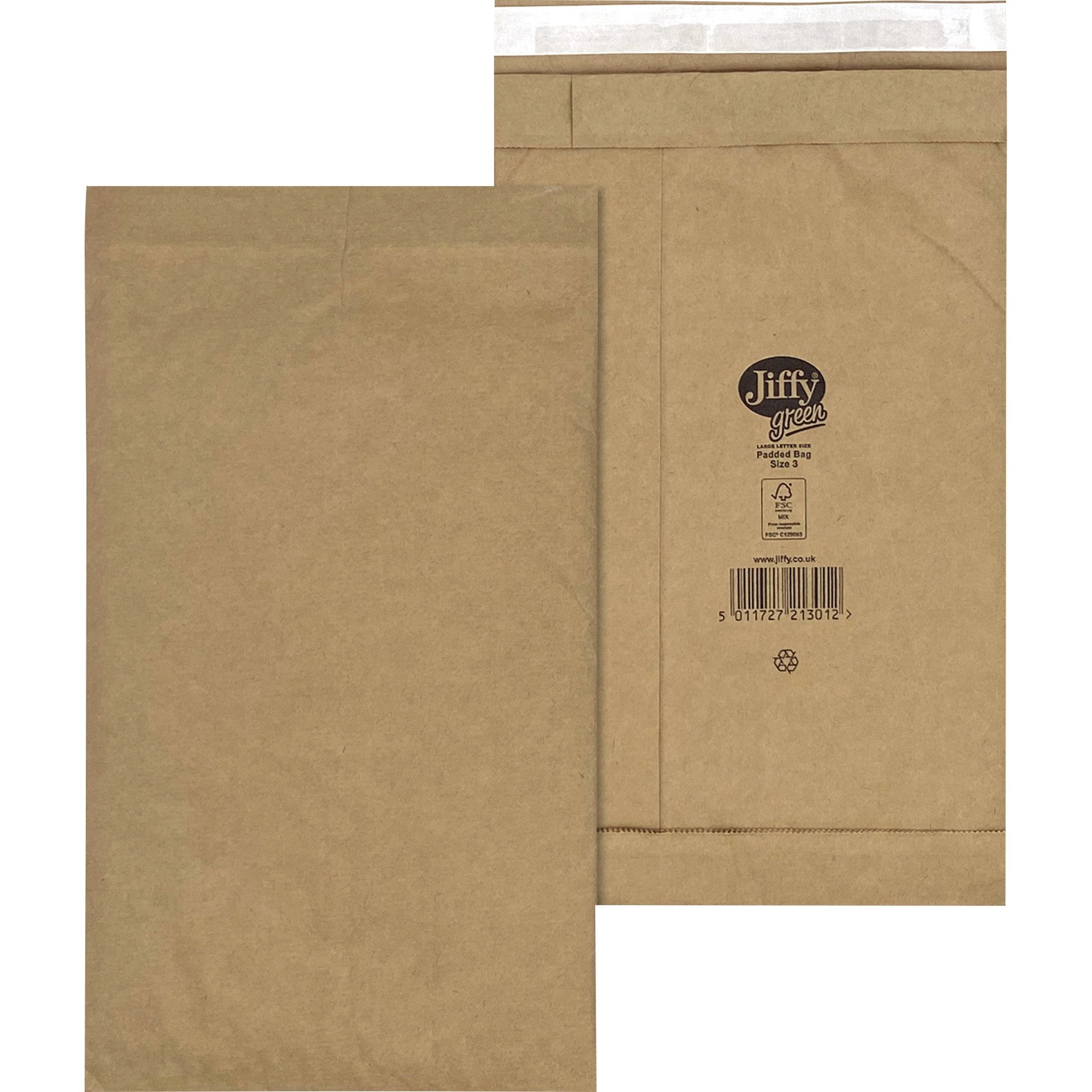 mayer-network GmbH Versandtasche Jiffy Papierpolstertasche Nr. 3 30001313 braun 100 Stück