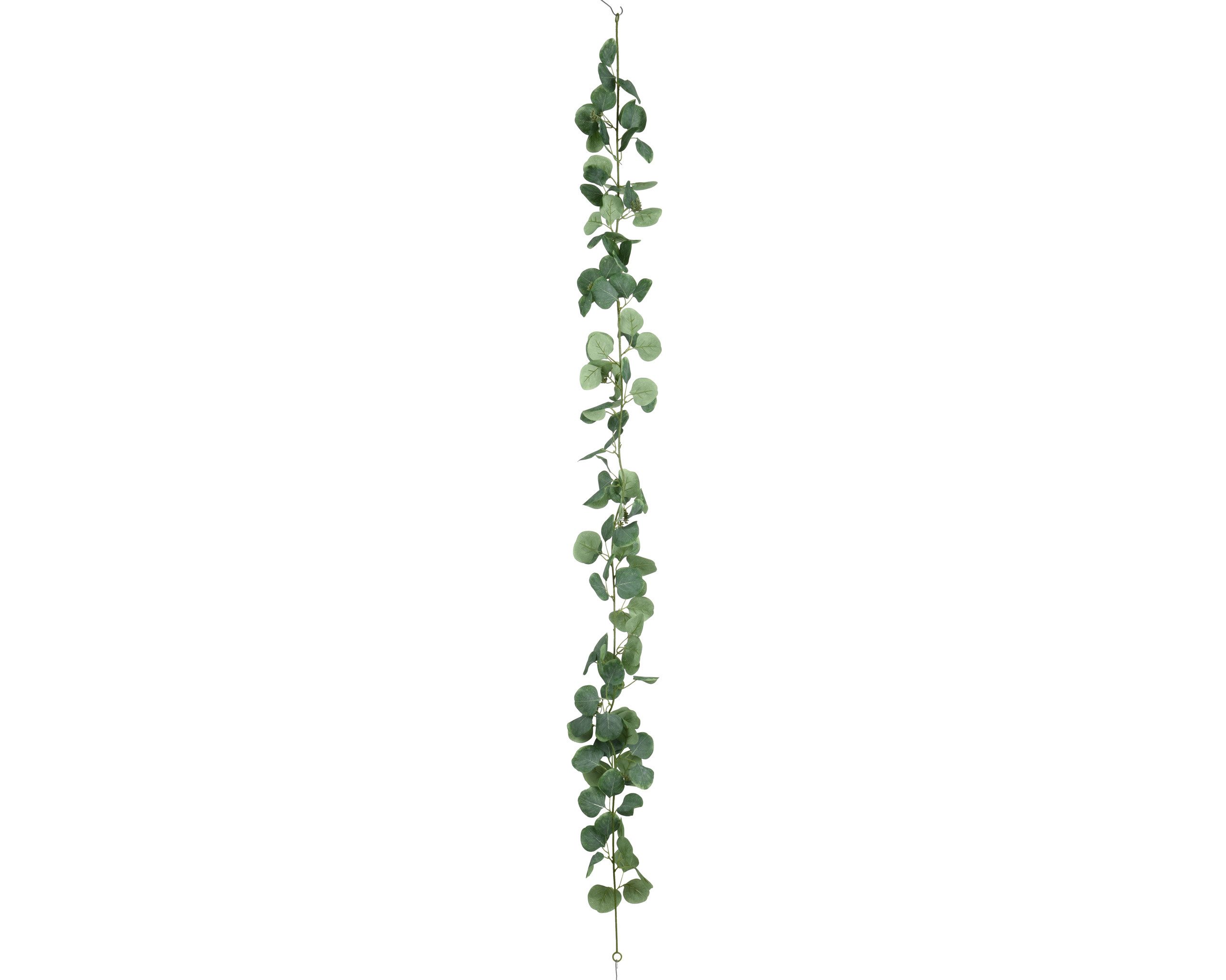 Kunstgirlande, Decoris season decorations, Künstliche Pflanzen Girlande Eukalyptus 12x180cm Grün