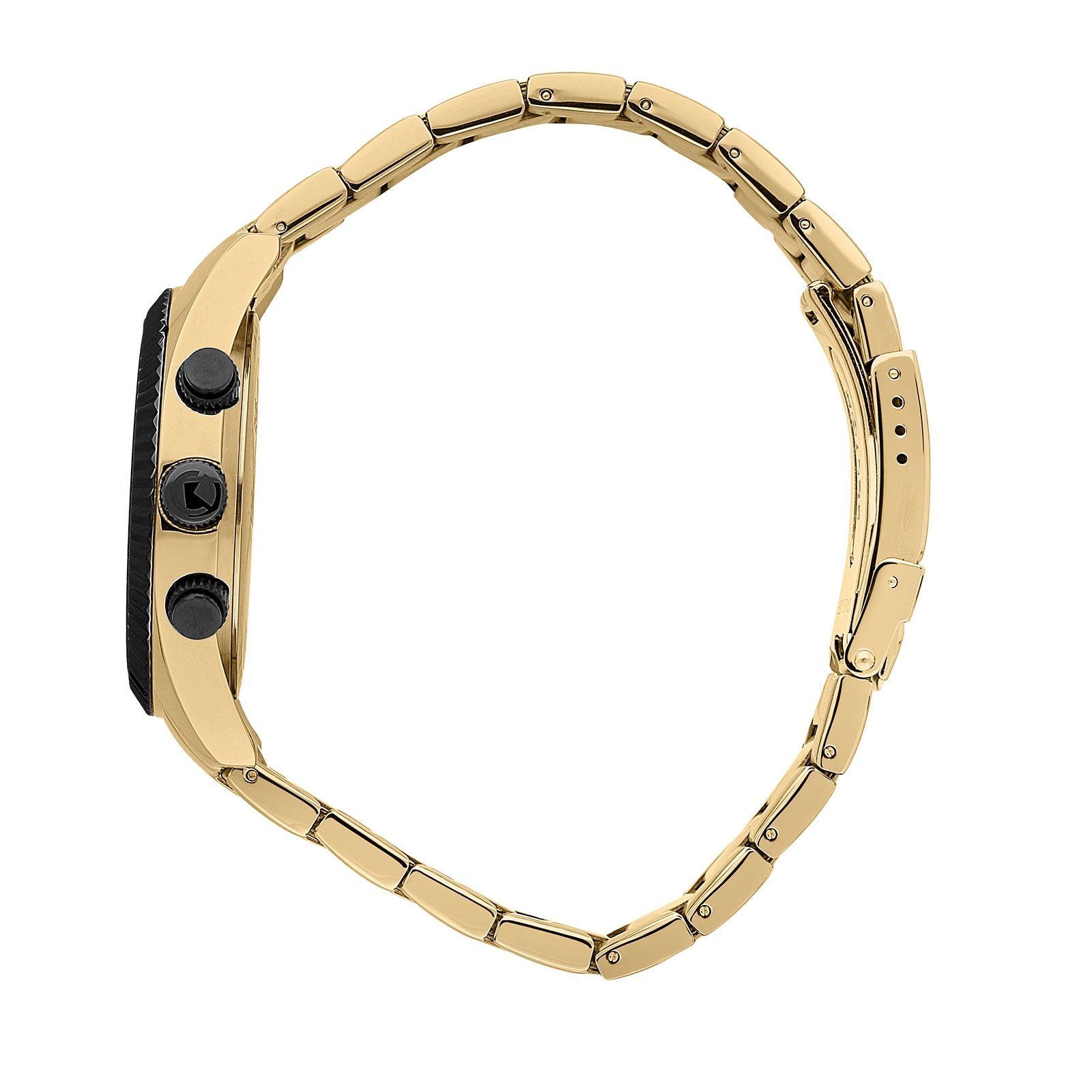 Sector Chronograph Sector Herren Armbanduhr Chrono, (Chronograph), Herren Armbanduhr rund, groß (45mm), Edelstahlarmband gold, Fashion