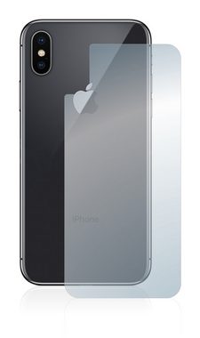 upscreen flexible Panzerglasfolie für Apple iPhone X (Rückseite), Displayschutzglas, Schutzglas Glasfolie klar