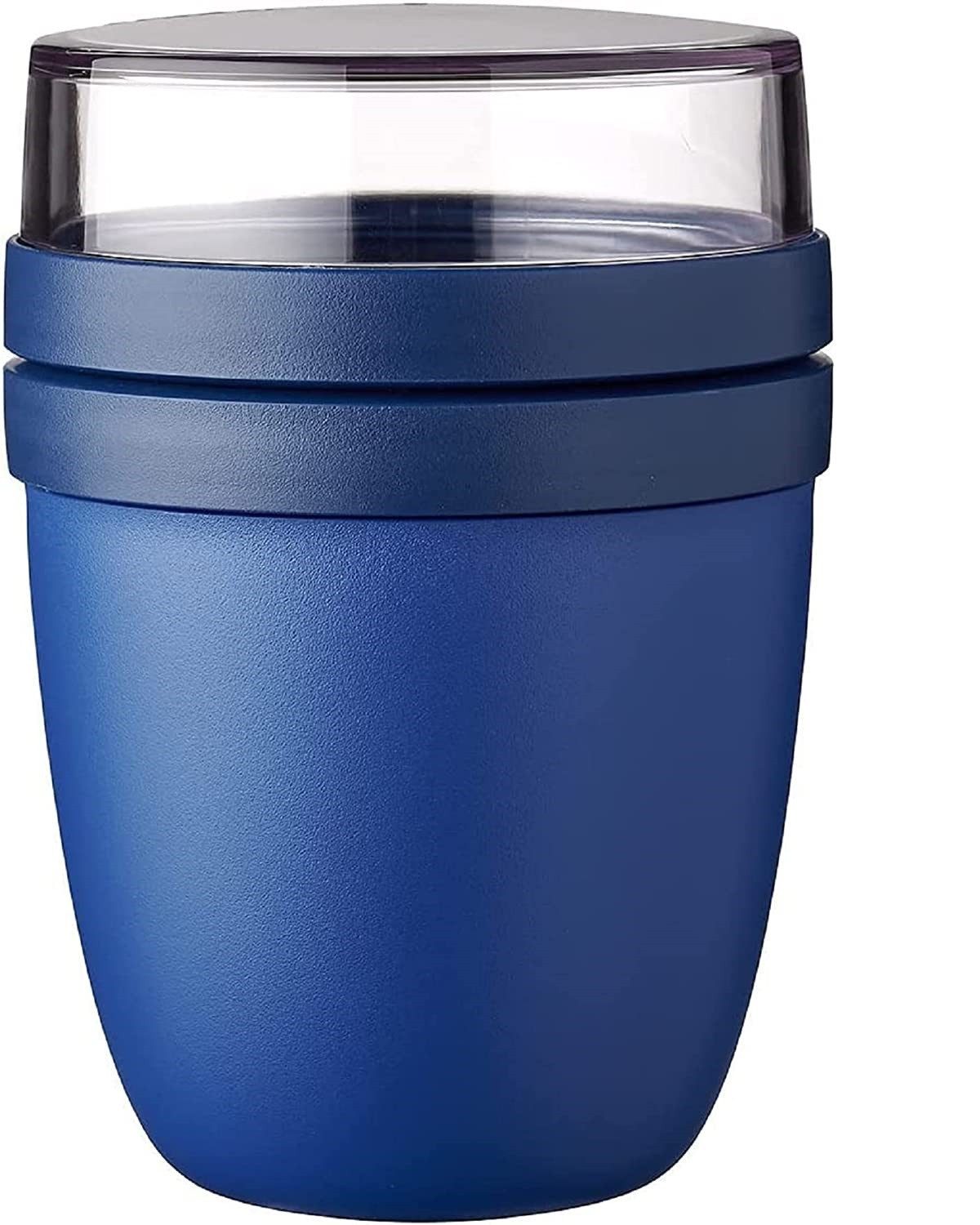 Mepal Lunchbox Lunchpot Ellipse 500 ml, Vivid Blue, für Müsli oder Joghurt To Go, Geeignet für Tiefkühler, Mikrowelle, Spülmaschine