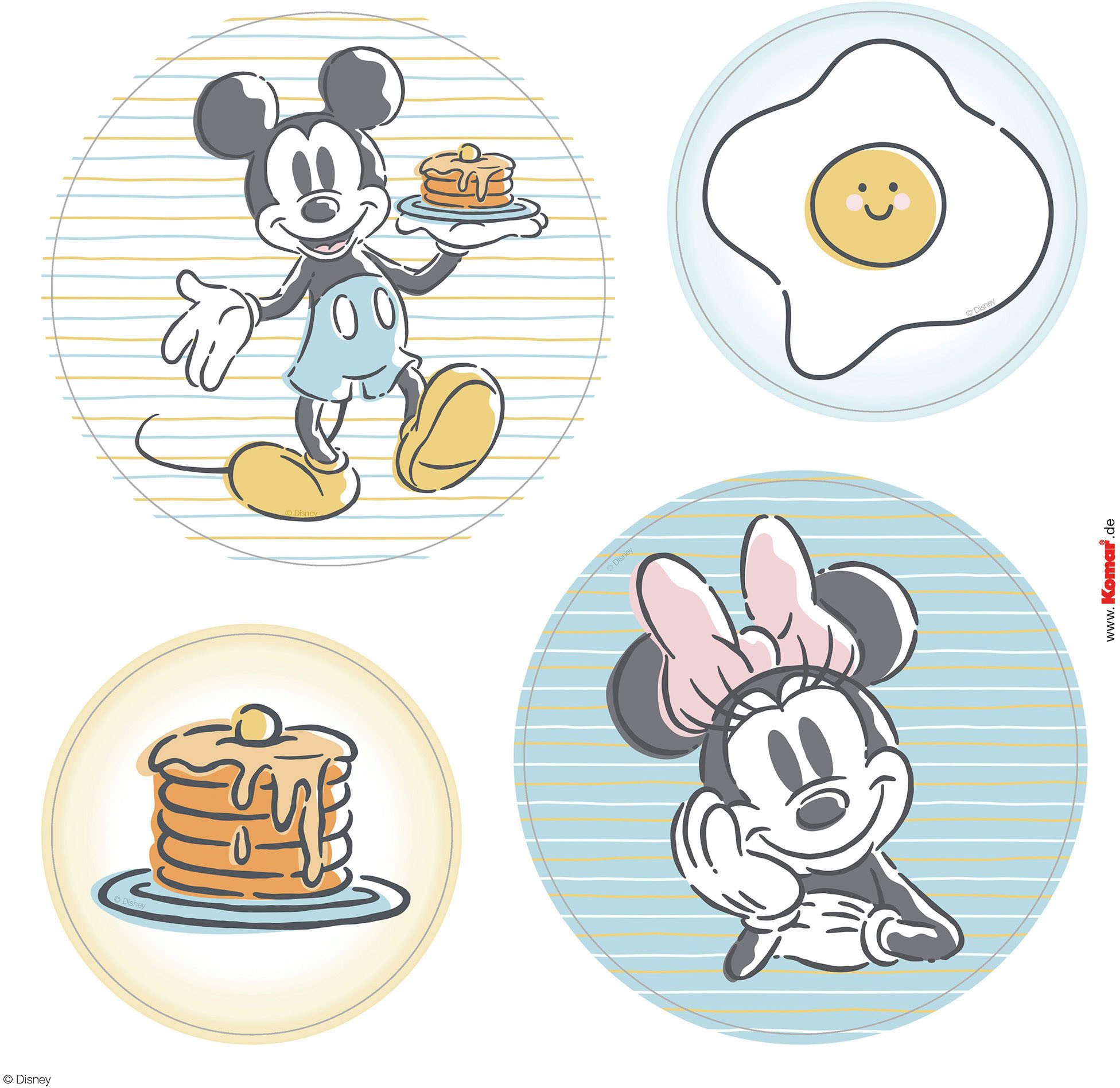 Komar Fensterdekoration Disney Micky und Minnie