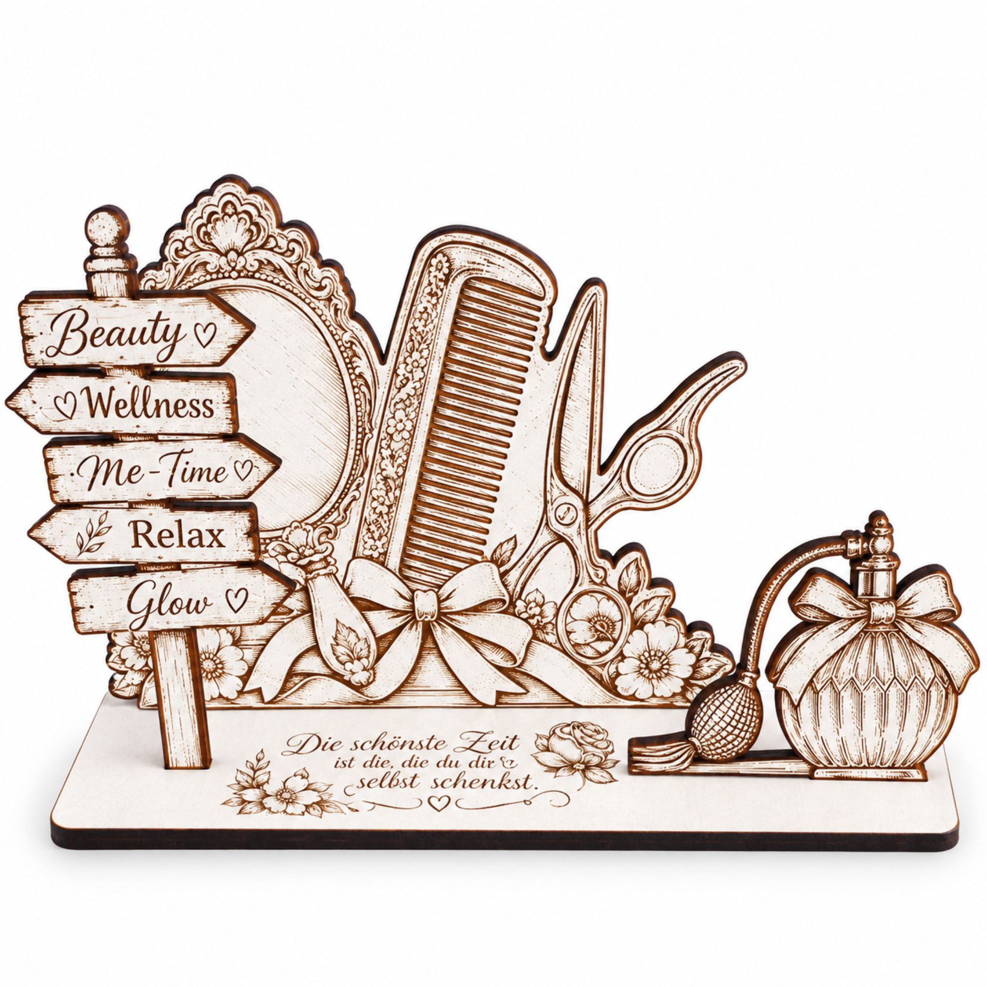 Dekolando Geschenkkarte Beauty Wellness Geldgeschenk Geschenk für Me-Time Selfcare 14 x 8 cm