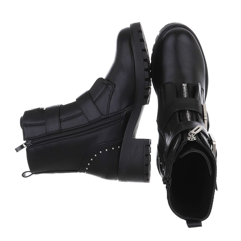 Ital-Design Damen Bikerschuhe Biker Westernstiefelette (87124808) günstig online kaufen