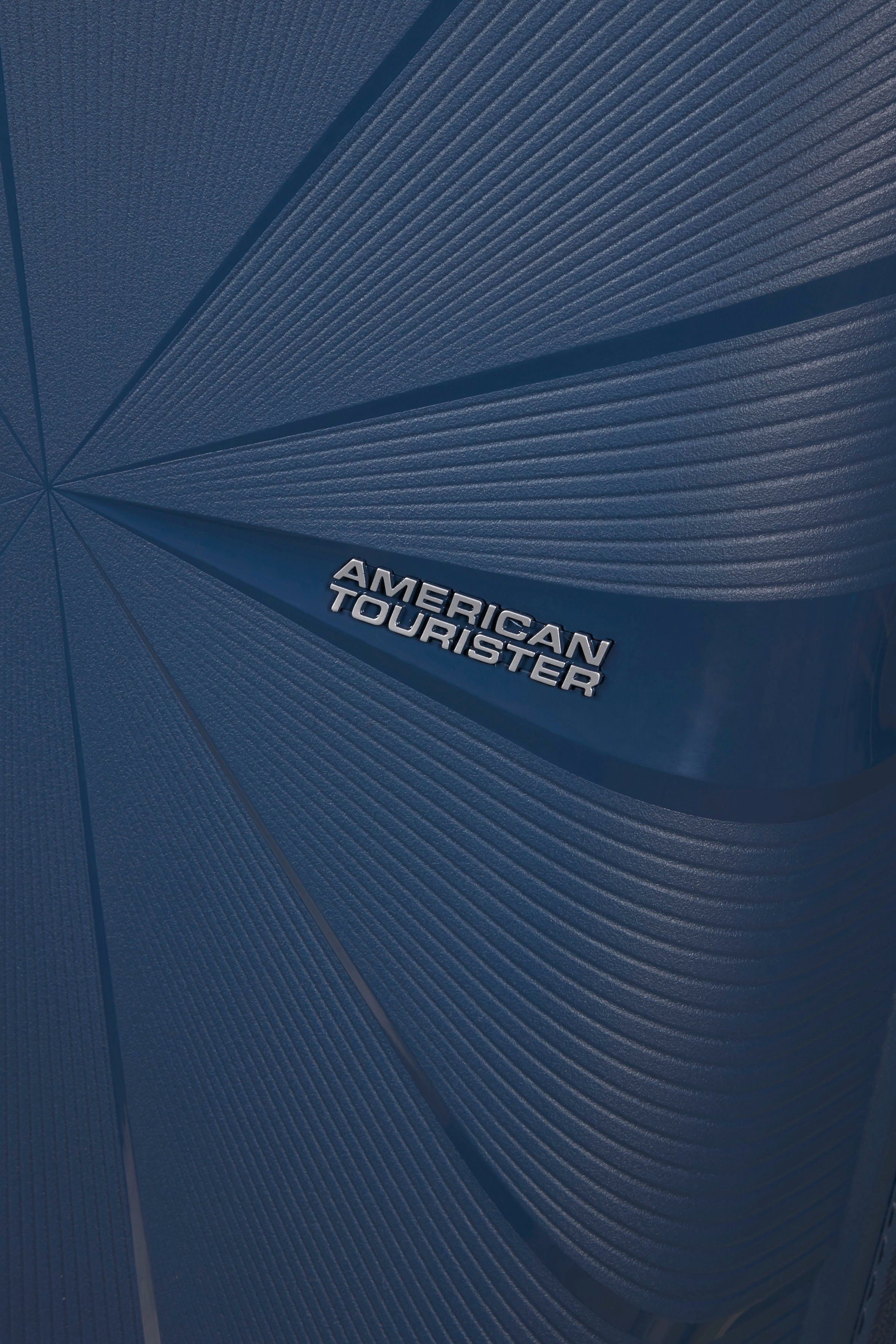 Material 77 American Hartschalen-Trolley Starvibe, 4 Tourister® enthält Rollen, navy, recyceltes mit cm, Volumenerweiterung;