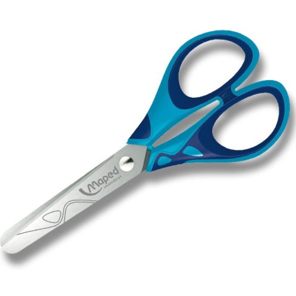 MAPED Papierscheren Bastelschere ESsentials 13cm Softgriff - 1 Schere