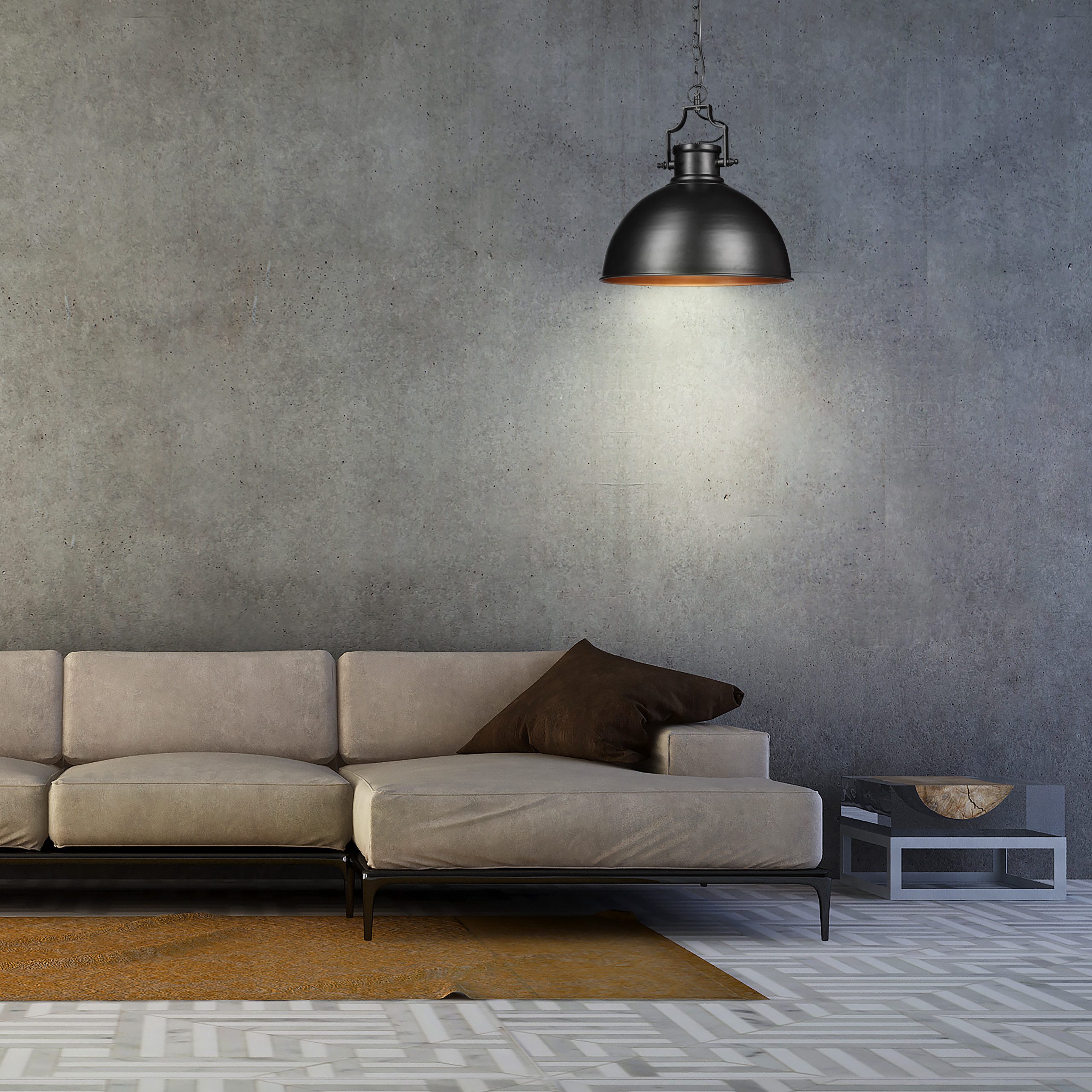 relaxdays Hängeleuchte Hängelampe Industrial Look groß, günstig online kaufen
