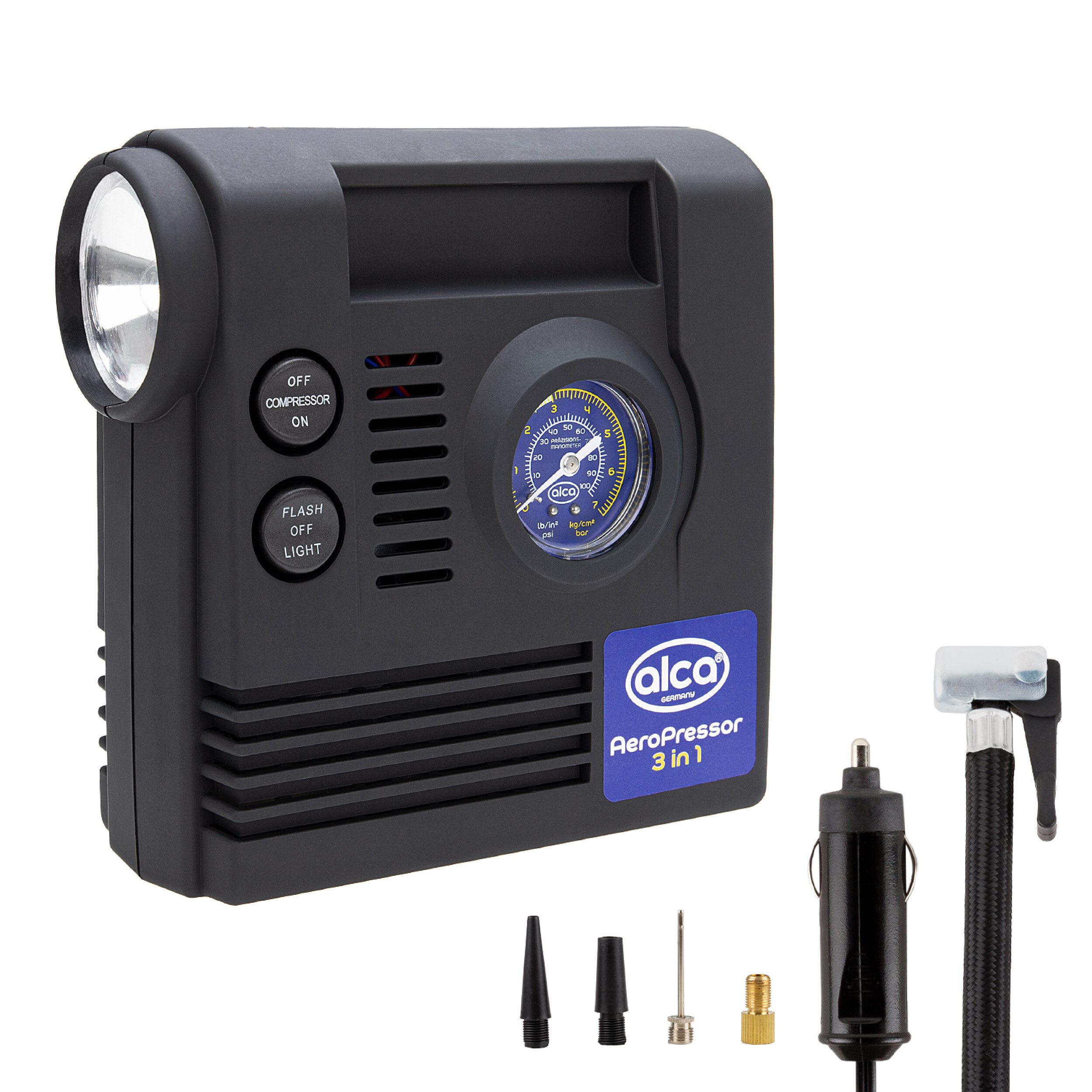 alca Kompressor Auto Kompressor mini 3in1 mit Licht, elektrische Luftpumpe günstig online kaufen