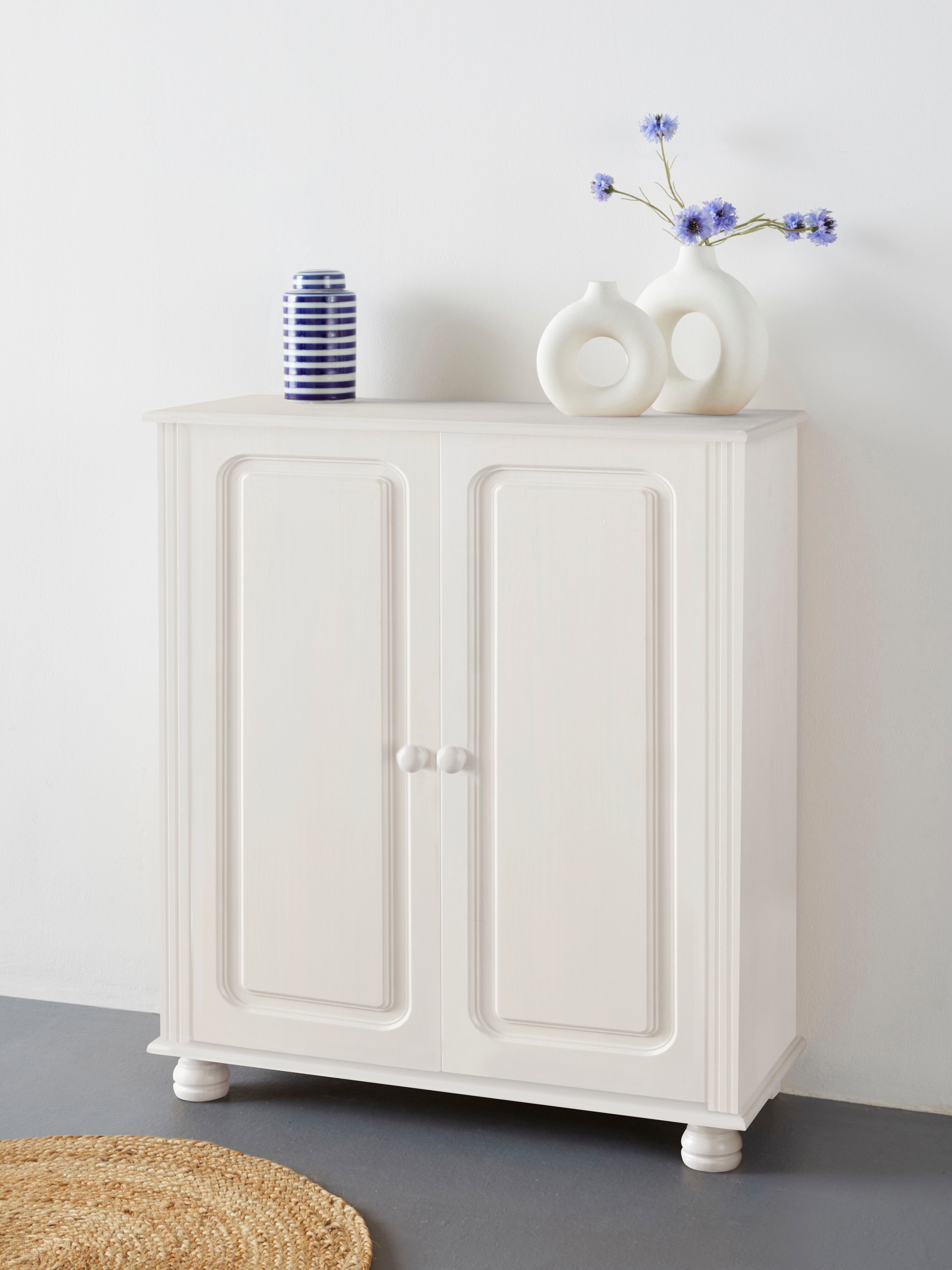 Home affaire Highboard Mette, Kommode mit 2 Einlegeböden, Breite 85cm, Tiefe 34 cm, Höhe 95 cm