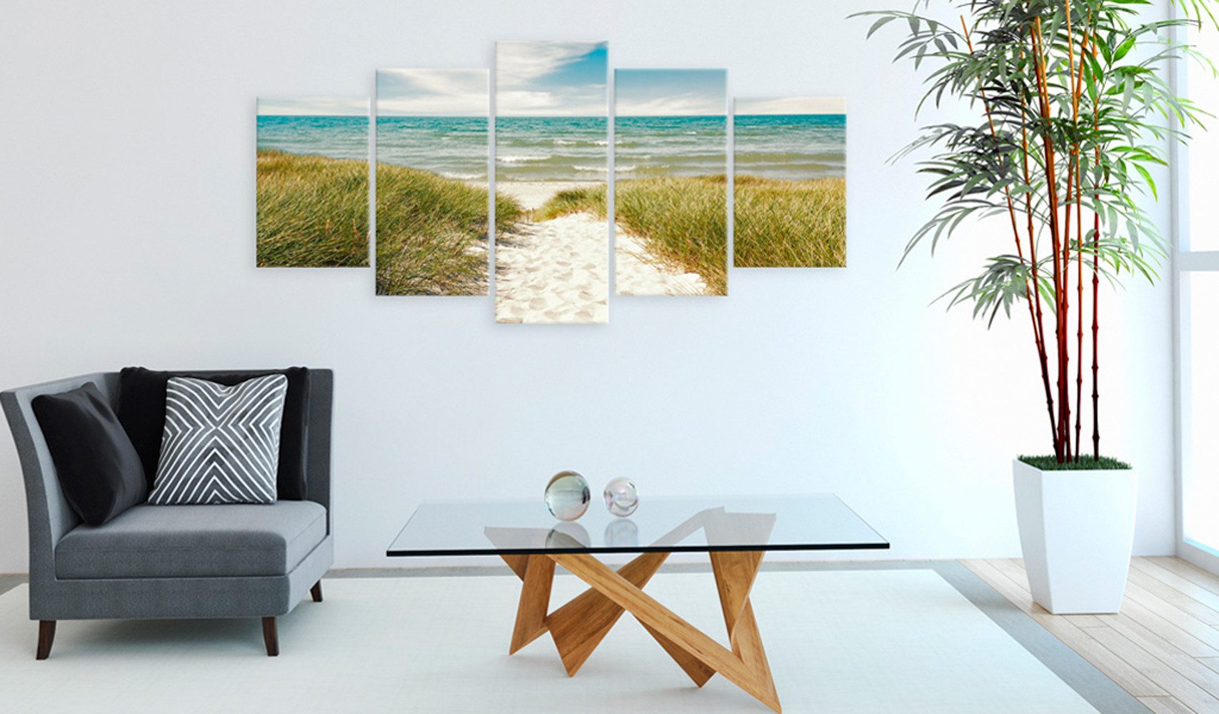 Basera® Wandbild Leinwandbild c-C-0039-b-n