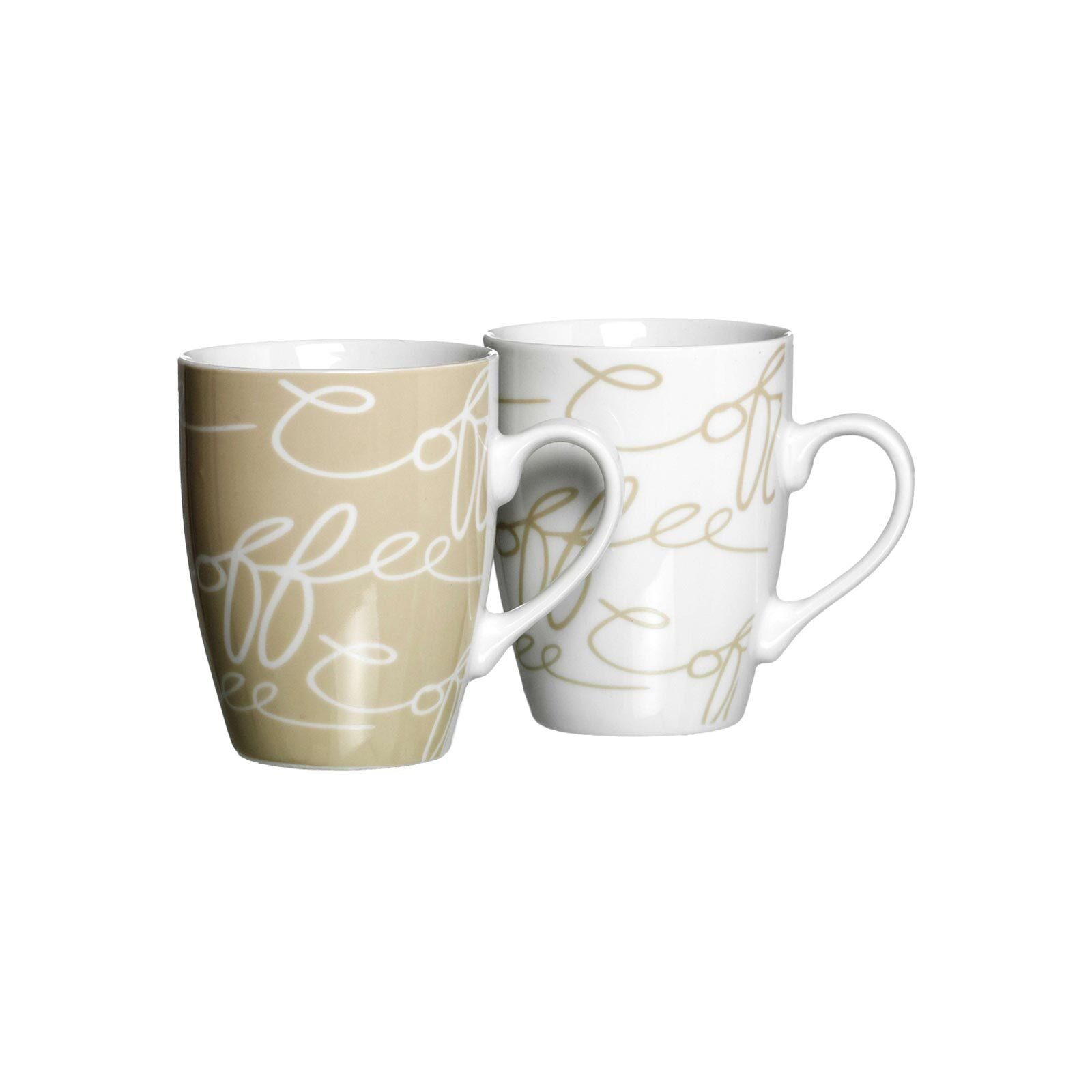Ritzenhoff & Breker Becher Cornello Kaffeebecher 250 ml 2er Set, 2-tlg., Porzellan