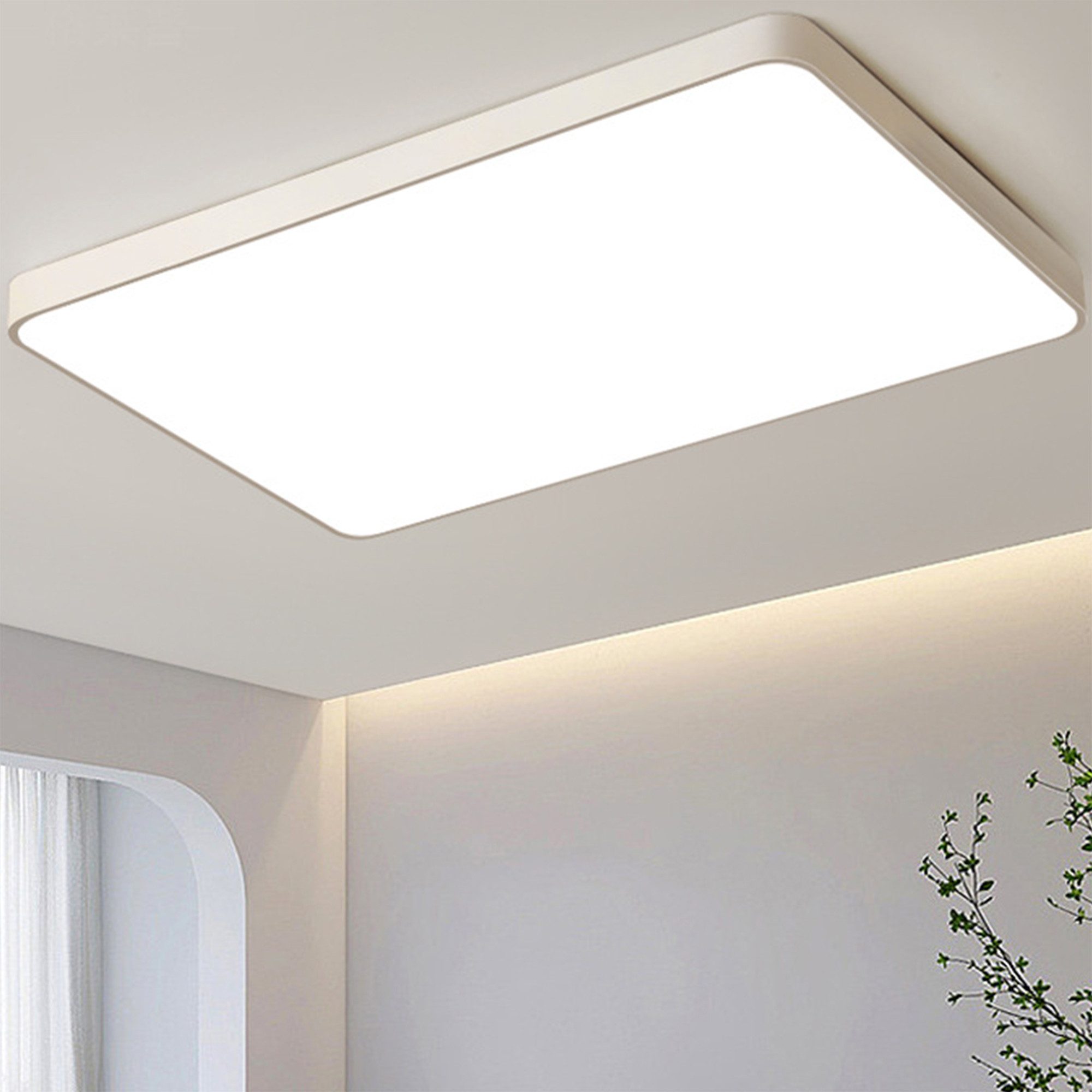 YINDN Deckenleuchte 60*40cm LED Deckenleuchten, Stufenlos günstig online kaufen