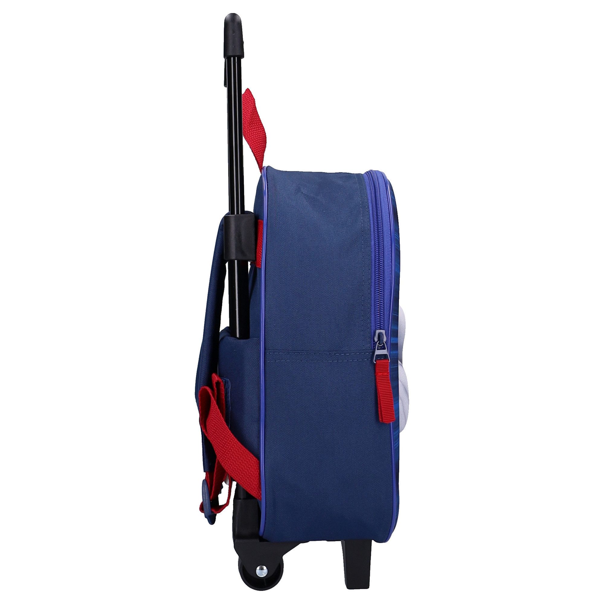 Sonic The Hedgehog Rucksack 3D Trolley Rucksack Great Escapes Kinder Schulrucksack mit Rollen