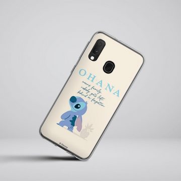 DeinDesign Handyhülle Lilo & Stitch Offizielles Lizenzprodukt Disney Ohana Stitch, Samsung Galaxy A20e Silikon Hülle Bumper Case Handy Schutzhülle