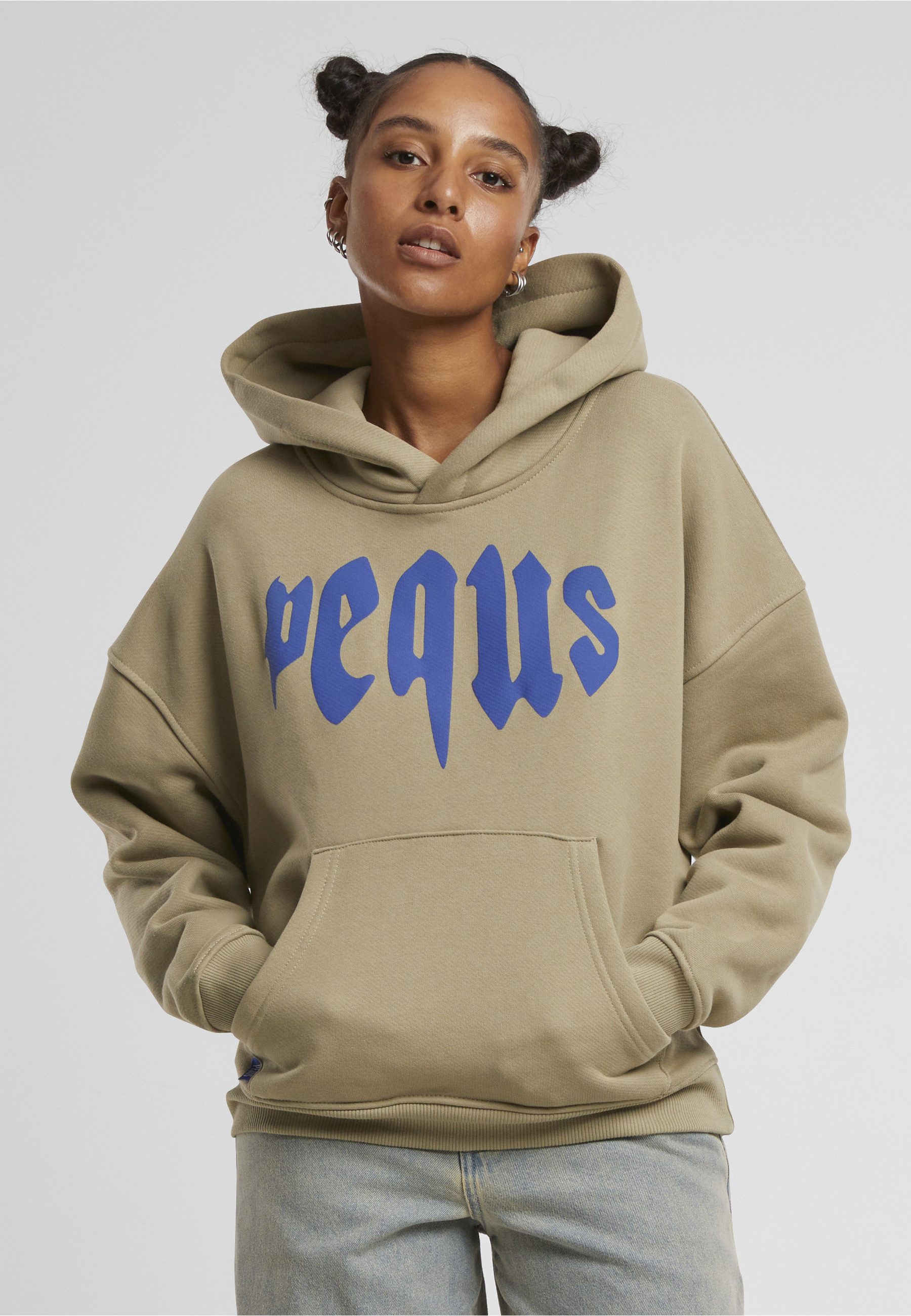 PEQUS Kapuzensweatshirt PEQUS PEQUS Cropped Mythic Logo Hoodie