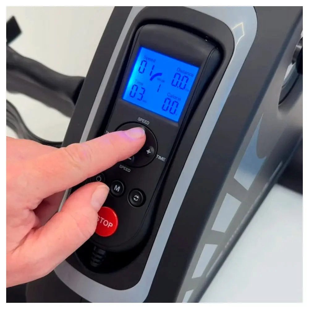 Mini-Heimtrainer Kompakter Heimtrainer für Arme und Beine, mit Fernbedienung