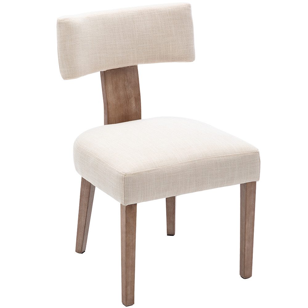 WAHSON OFFICE CHAIRS Esszimmerstuhl Vintage Küchenstühle 2er Set Leinen günstig online kaufen