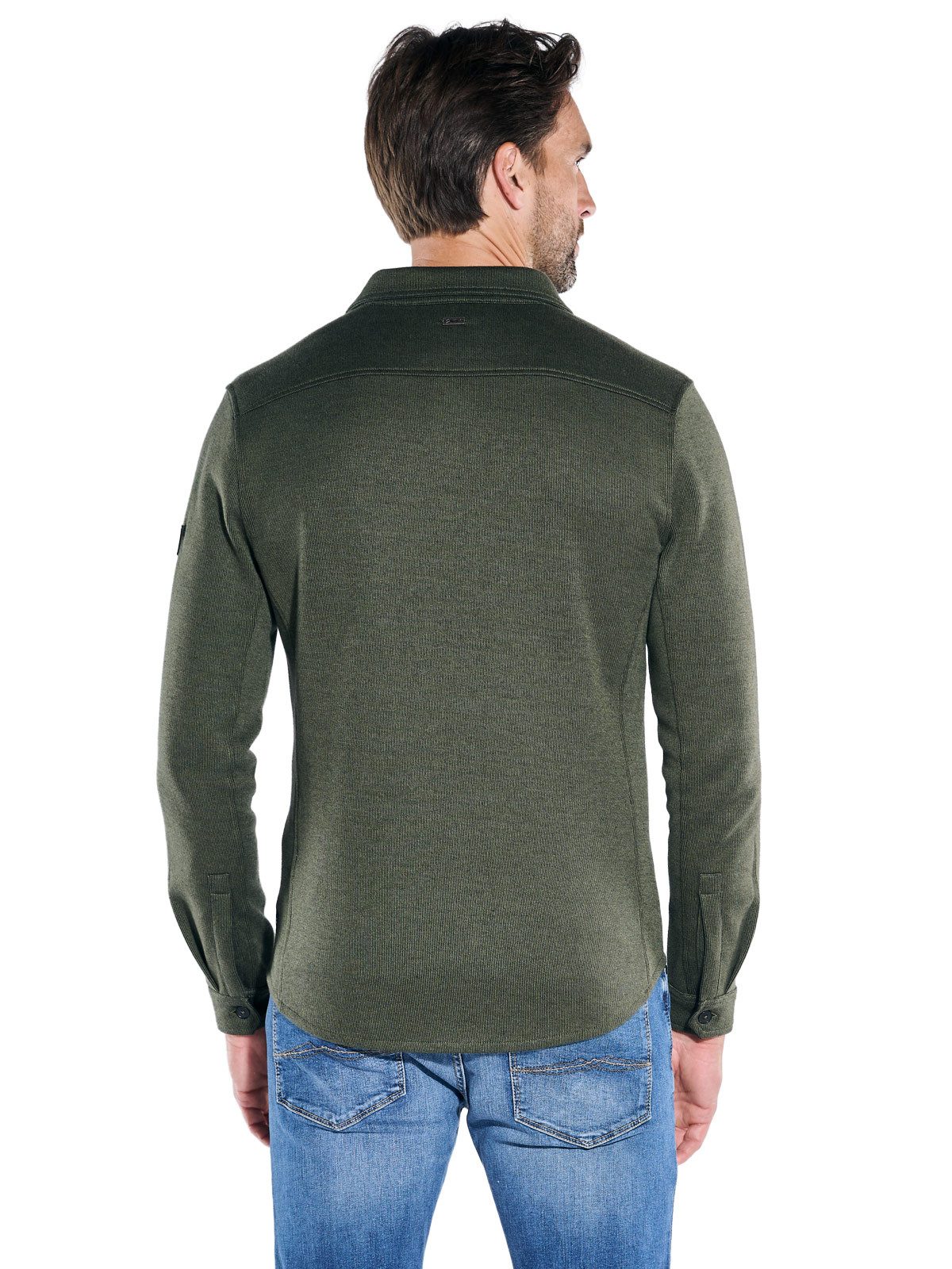 Engbers Sweatshirt engbers Herren Sweatshirt im Overshirt-Design, Oliv günstig online kaufen