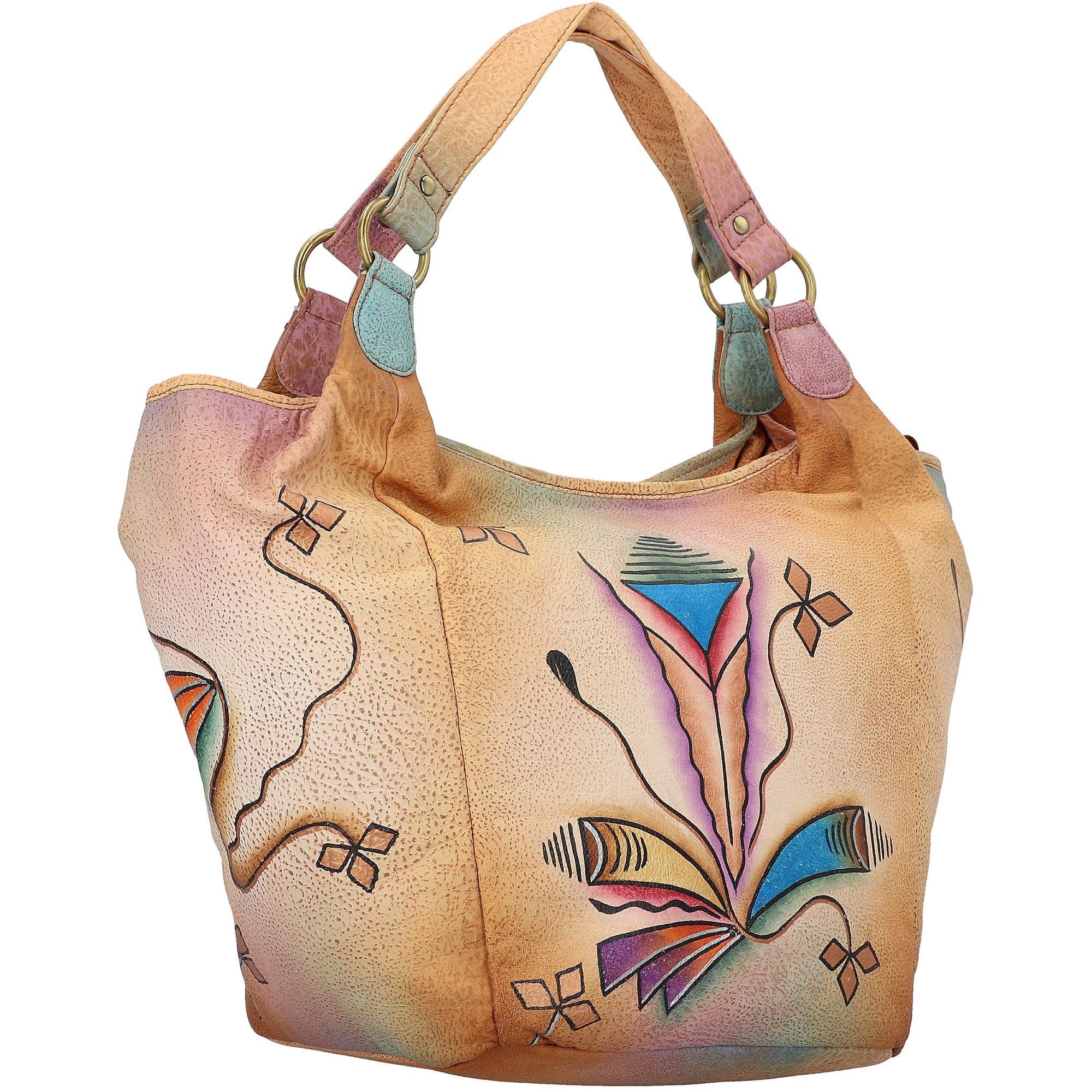 Nature Schultertasche Leder GreenLand Art+Craft,