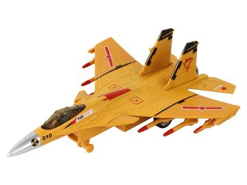 LEAN Toys Spielzeug-Flugzeug Flugzeugmodell Friktionsantrieb Kämpfermodelle Spielzeug Deko Jäger