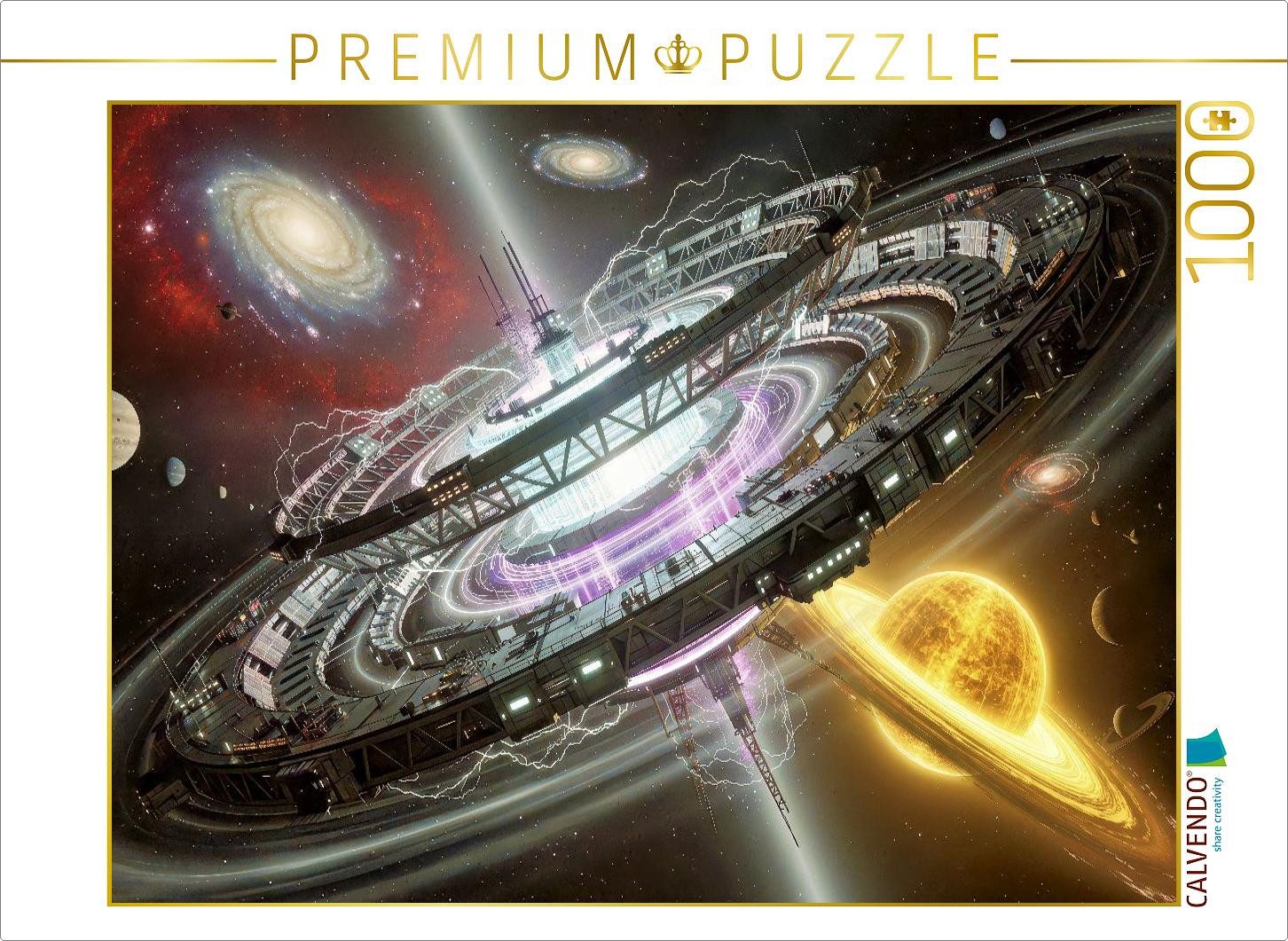 CALVENDO Puzzle CALVENDO Puzzle Technologie, die Gravitation formt wie Metall., 1000, 1000 Puzzleteile