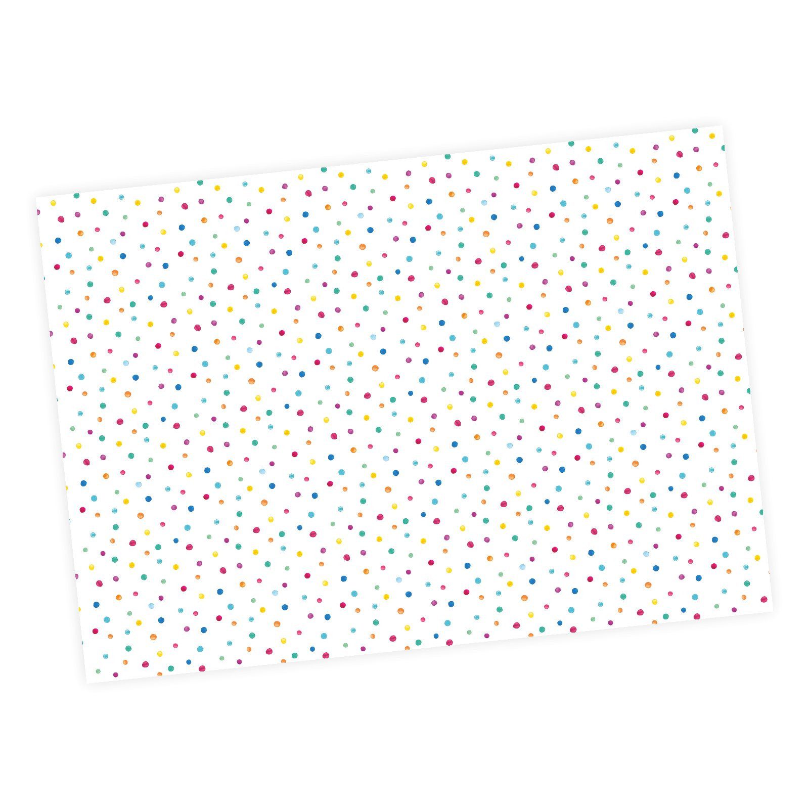 nikima Оберточная бумага 5 Bögen Упаковочная бумага Punkte Dots bunt - 1,60/qm - 84,1 x 59,4 cm, 5 Bögen