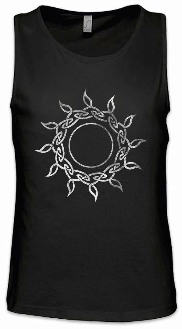 Urban Backwoods Tanktop Celtic Sun Ärmelloses T-Shirt Kelten Kreuz Cross Runen Celts Religion Symbol Knoten Sign Zeichen