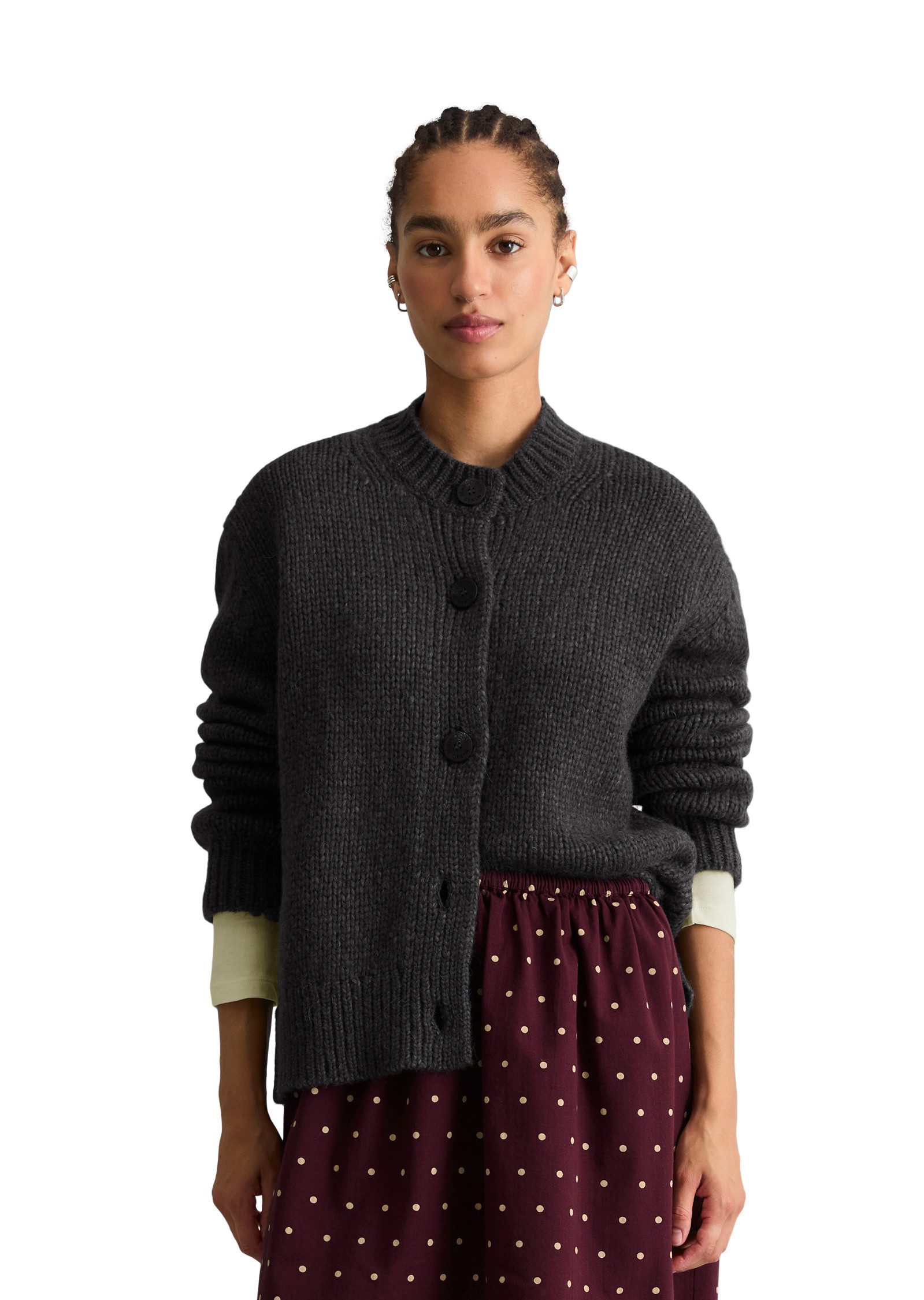 Marc O'Polo DENIM Cardigan aus kuscheligem Schurwolle-Alpaka-Mix