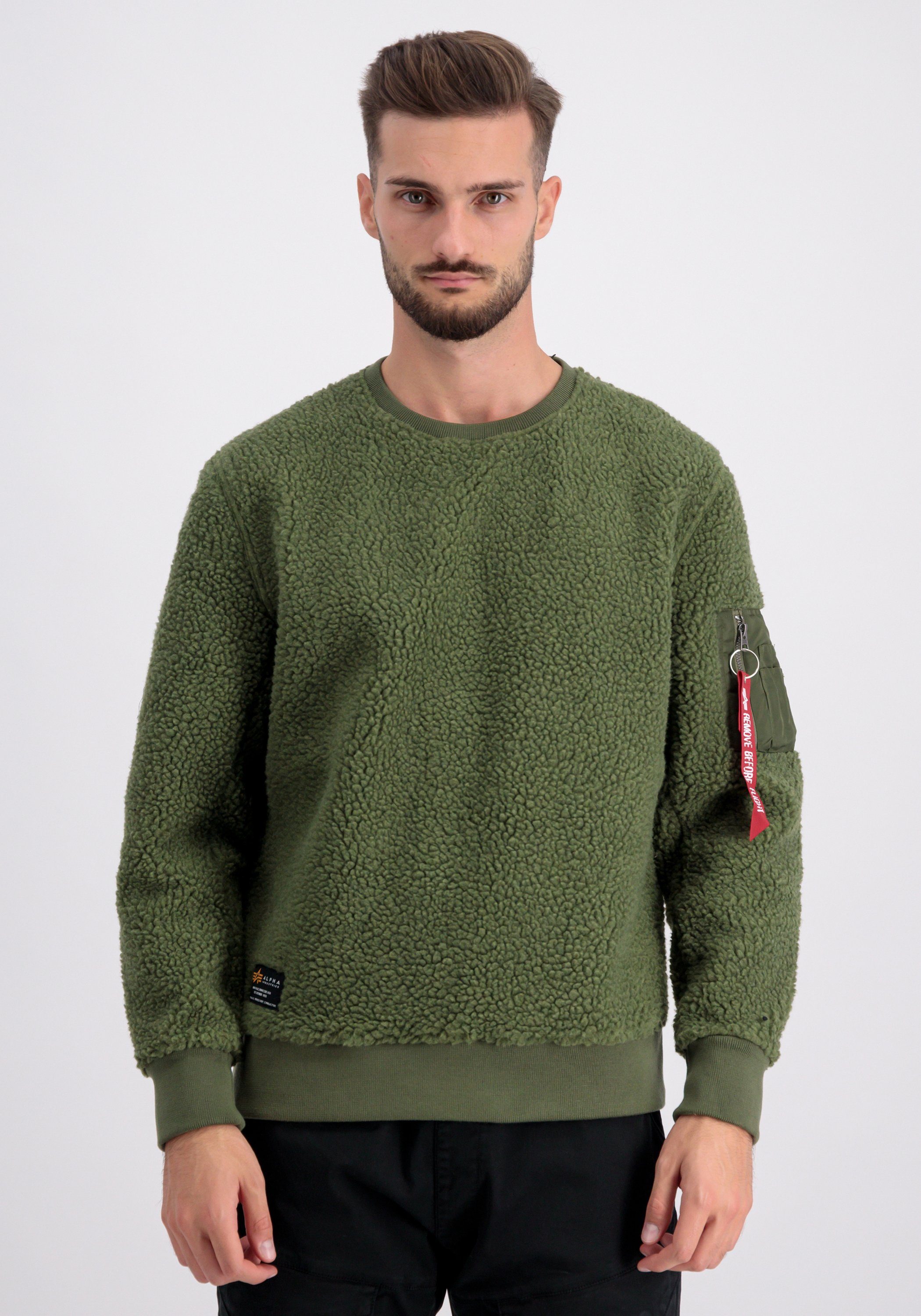 Alpha Industries Sweater ALPHA INDUSTRIES Men Sweatshirts Teddy