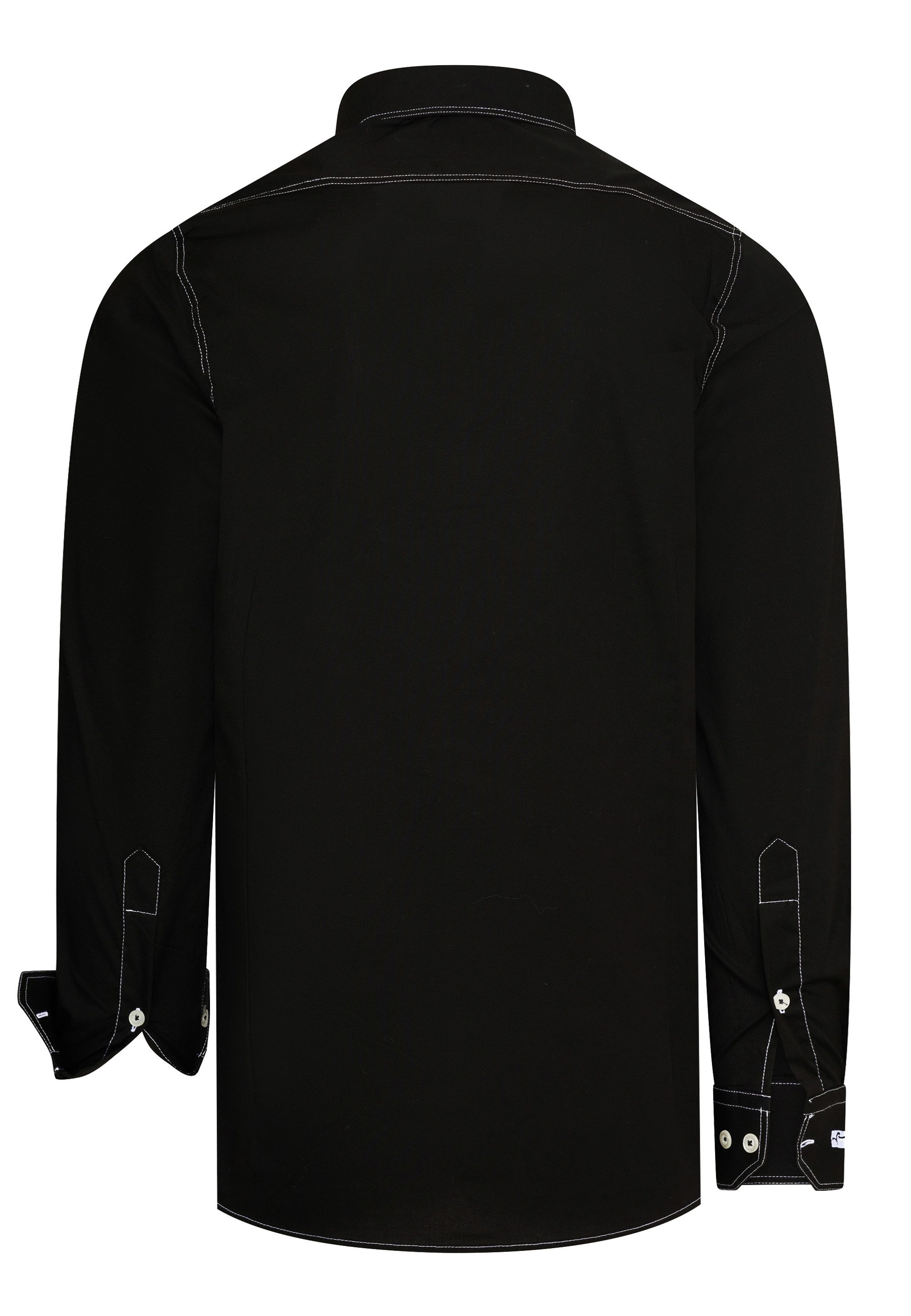 R-NEAL Businesshemd Herren Hemd mit Kontrastnaht Businesshemd Cotton-Stretc günstig online kaufen