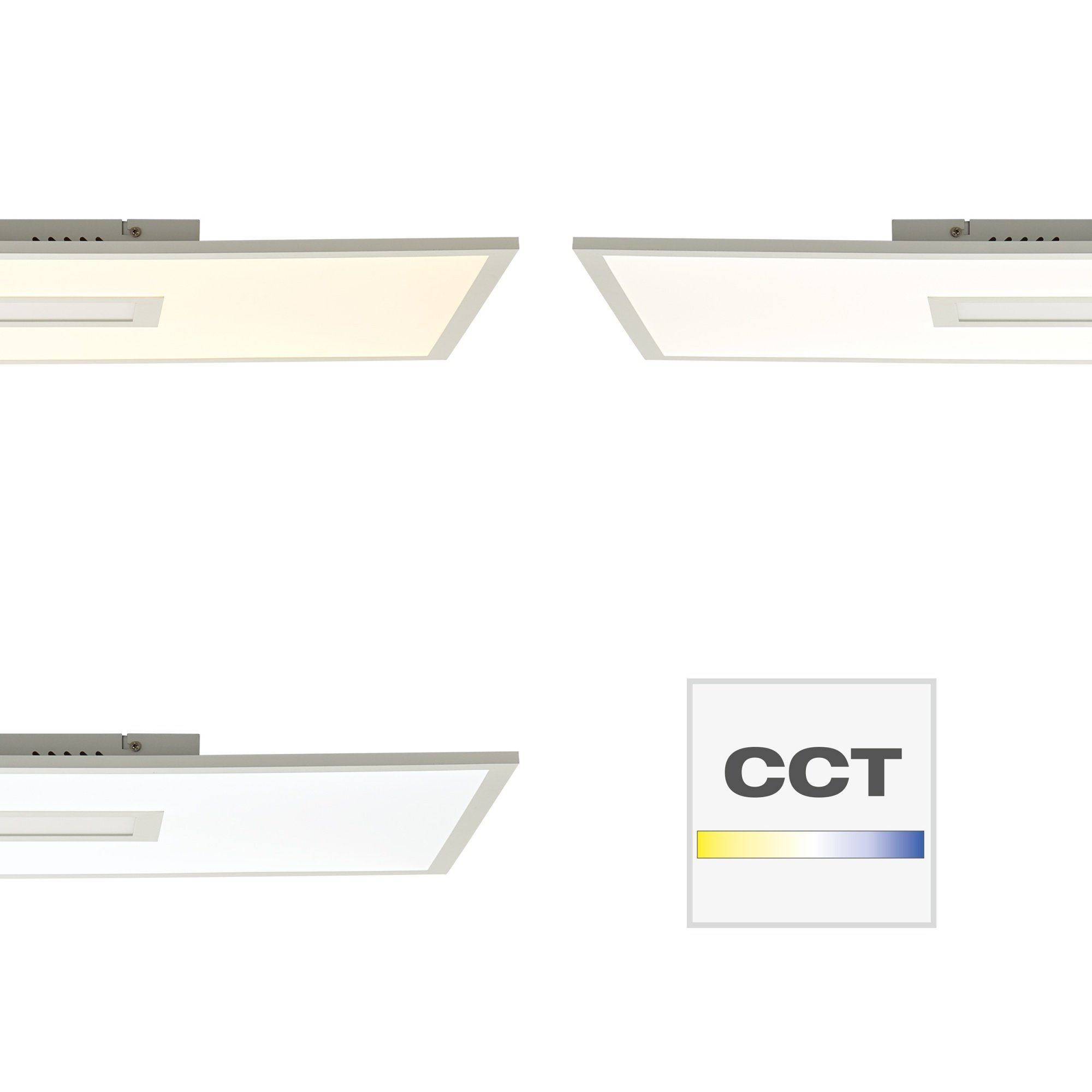 Lightbox LED warmweiß Lumen, Fernbedienung, über integriert, - Metall/Kunststoff Memory Funktion, - kaltweiß, fest 3800 dimmbar, RGB, 80x40 CCT cm, Panel, LED