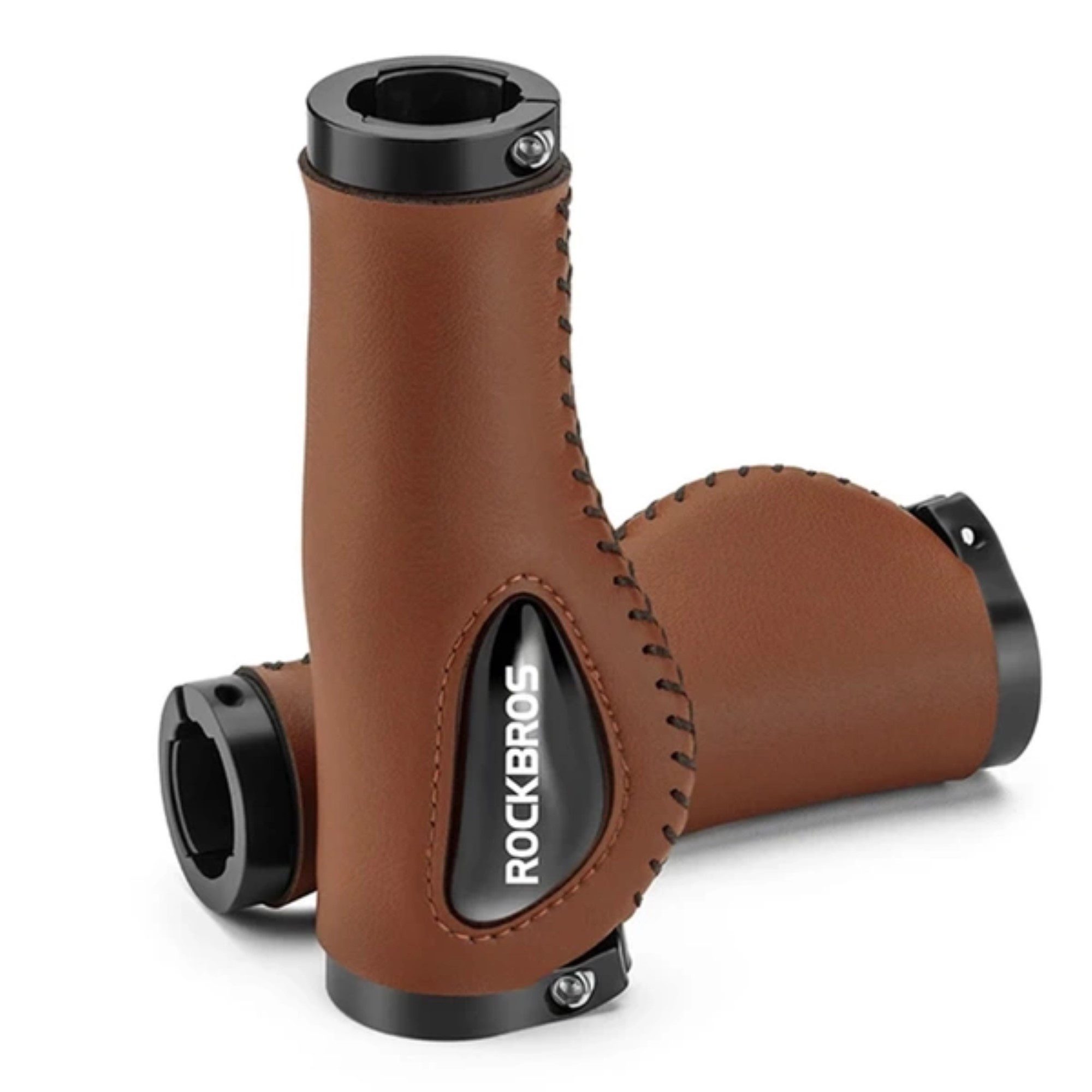 ROCKBROS Fahrradlenkergriff Leder-13 cm ergonomisches Design kompatibel mit den meisten Fahrrädern