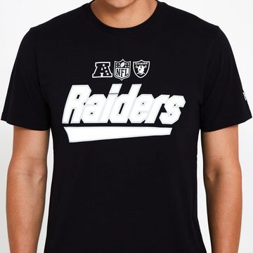 New Era Print-Shirt New Era NFL LAS VEGAS RAIDERS Wordmark Tee T-Shirt NEU/OVP