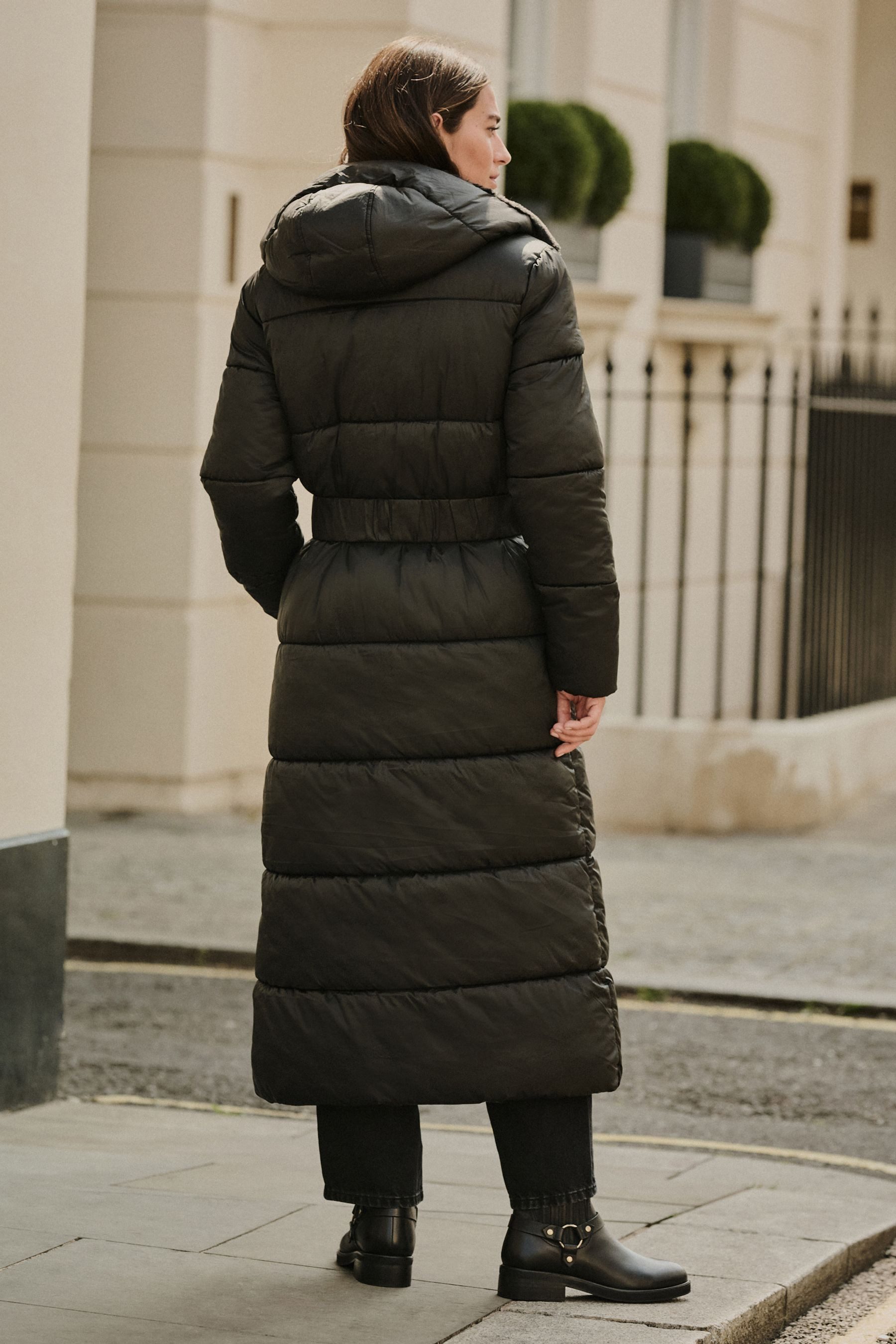 Next Steppmantel Wasserabweisender, wattierter, langer Mantel (1-tlg)