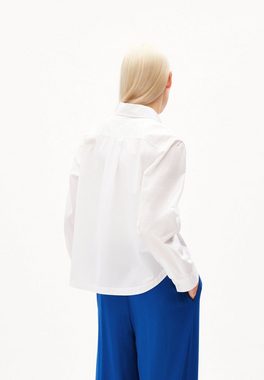 Armedangels Hemdbluse ILMAANI Damen Bluse Relaxed Fit aus Bio-Baumwolle (1-tlg) Bundfalten