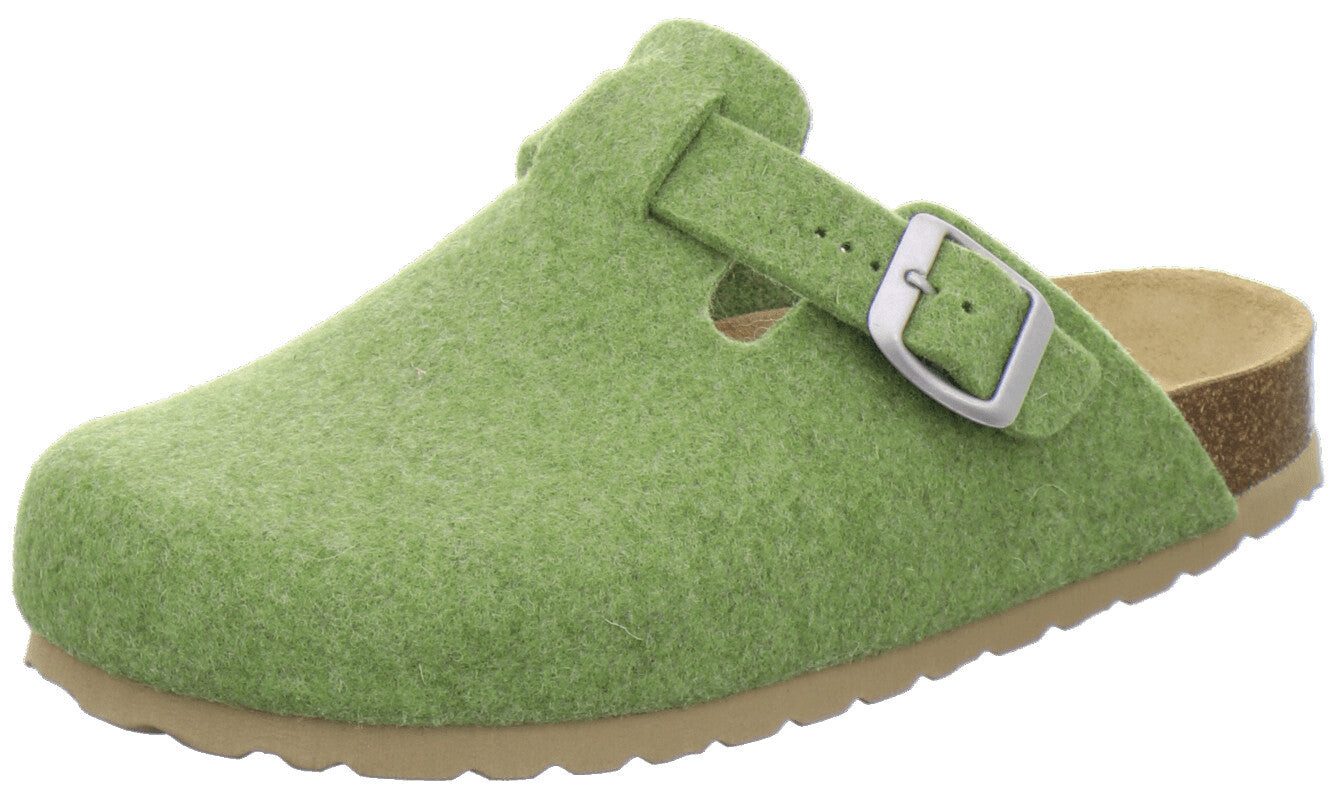 AFS-Schuhe Damen Filz Hausschuh im Clog-Stil mit Fußbett, Made in Germany