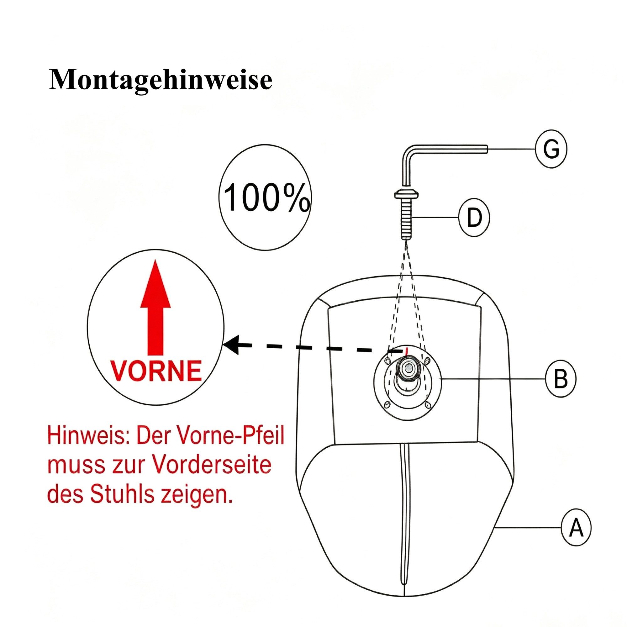 CANMOV Esszimmerstuhl 360° drehbarer Esszimmerstuhl mit Armlehnen, Esszimmersessel Set (4 St), drehstuhl, Esszimmerstühle drehbar mit Armlehnen – Bild 4 von 5