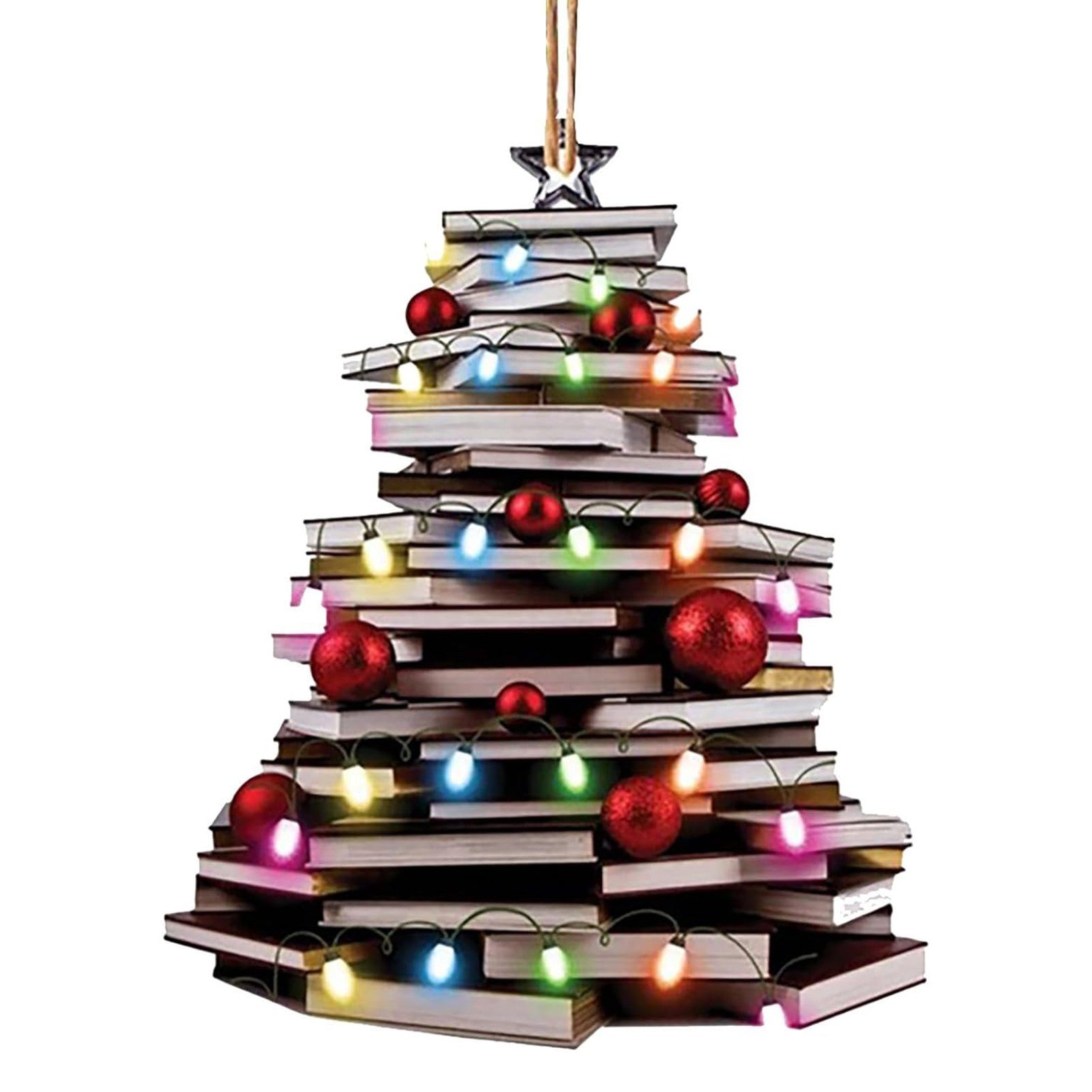 Langlebig, Weihnachtsbaum-Dekoration, Christbaumschmuck Stilvoll Blusmart Acryl-Bücher,