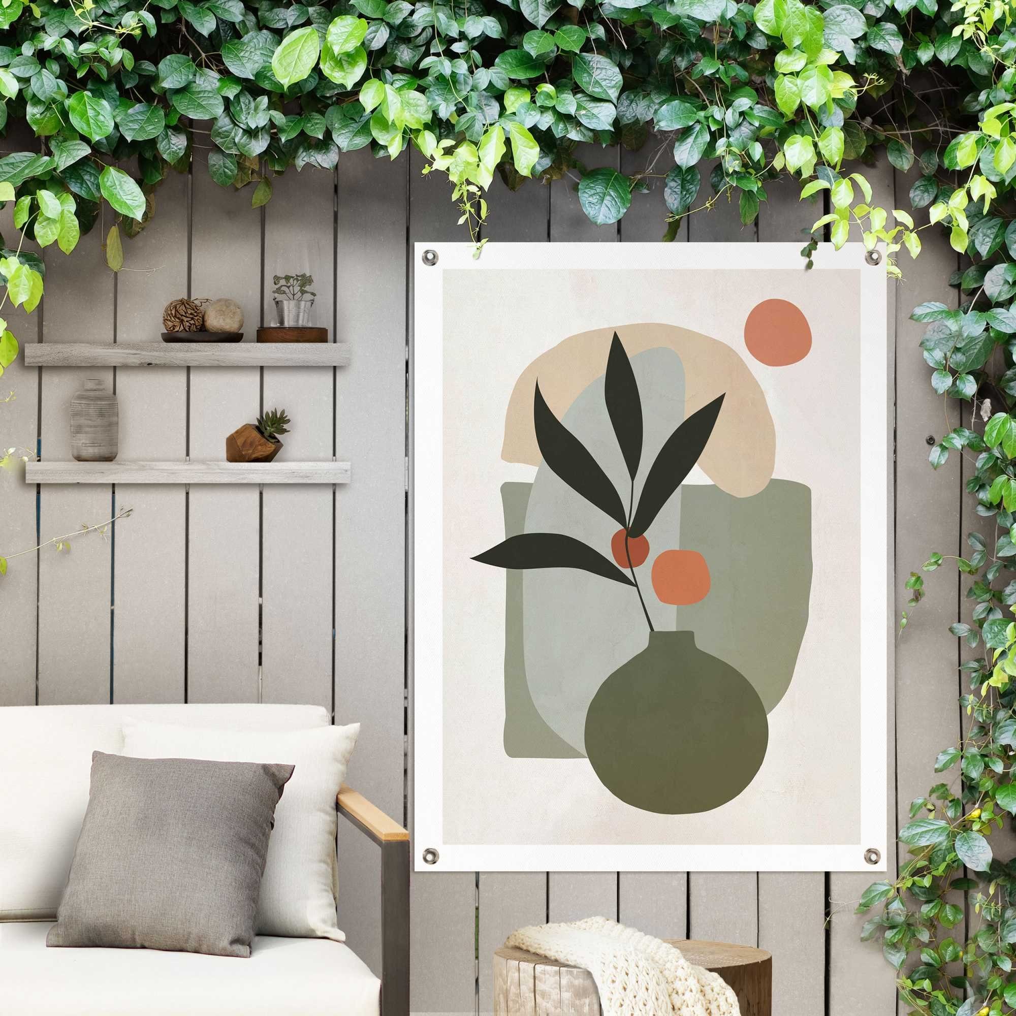 Garten Balkon für Reinders! Blumen, Outdoor mit Vase oder Poster