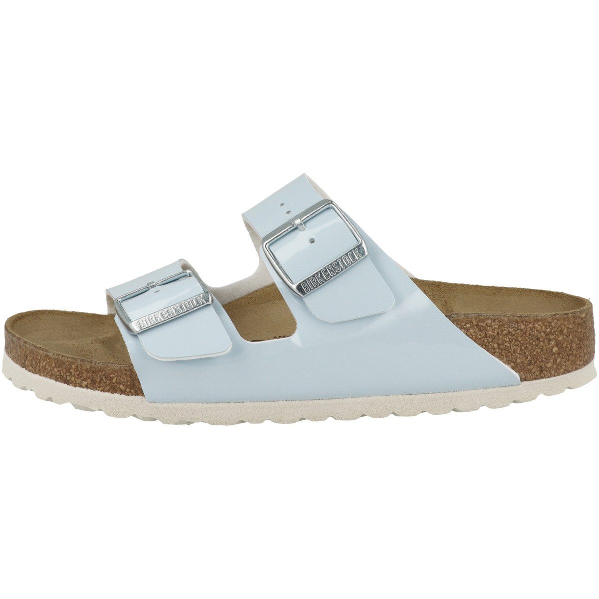 Birkenstock Arizona Birko-Flor Patent schmal Damen Pantolette Hausschuhe, S günstig online kaufen