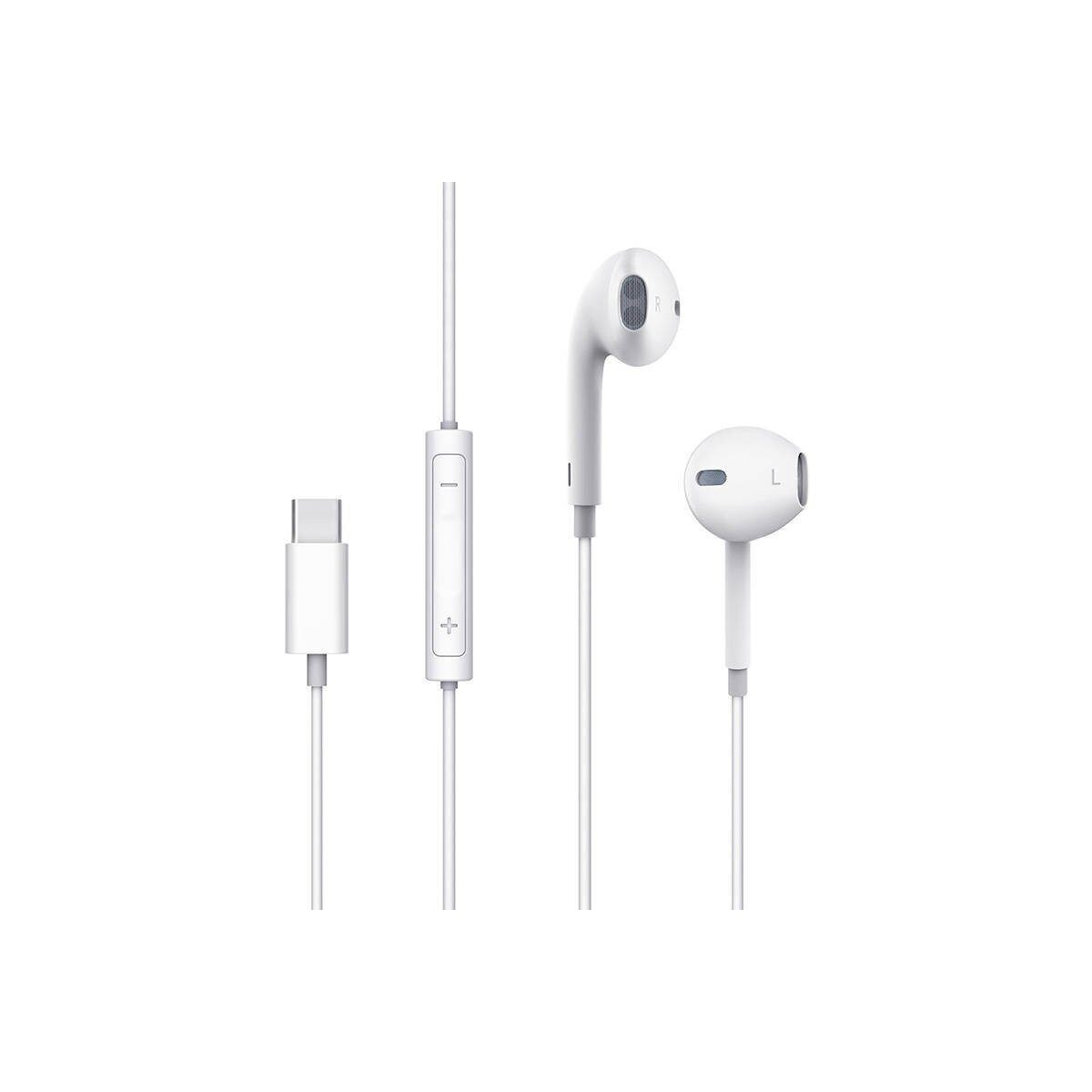In-Ear-Kopfhörer mit Mikrofon HP-6070 weiß In-Ear-Kopfhörer